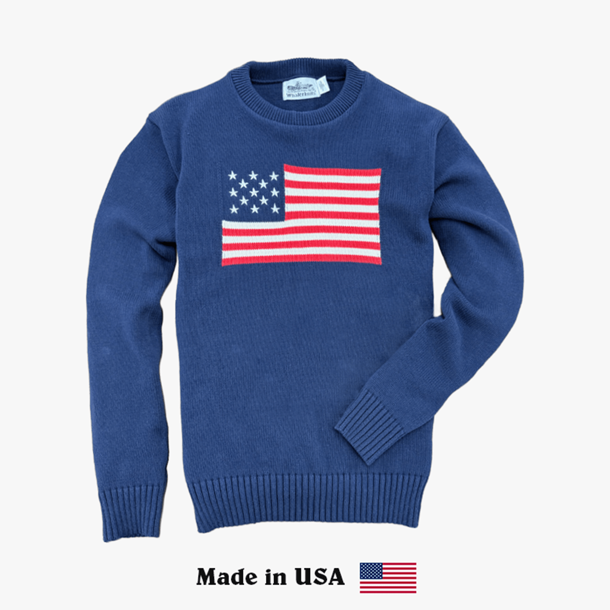 The 4th of July Sweater an American Sweater - Made in the USA and Guaranteed for Life - Whalerknits - New England Knitwear | American Made Knit Apparel & Blankets