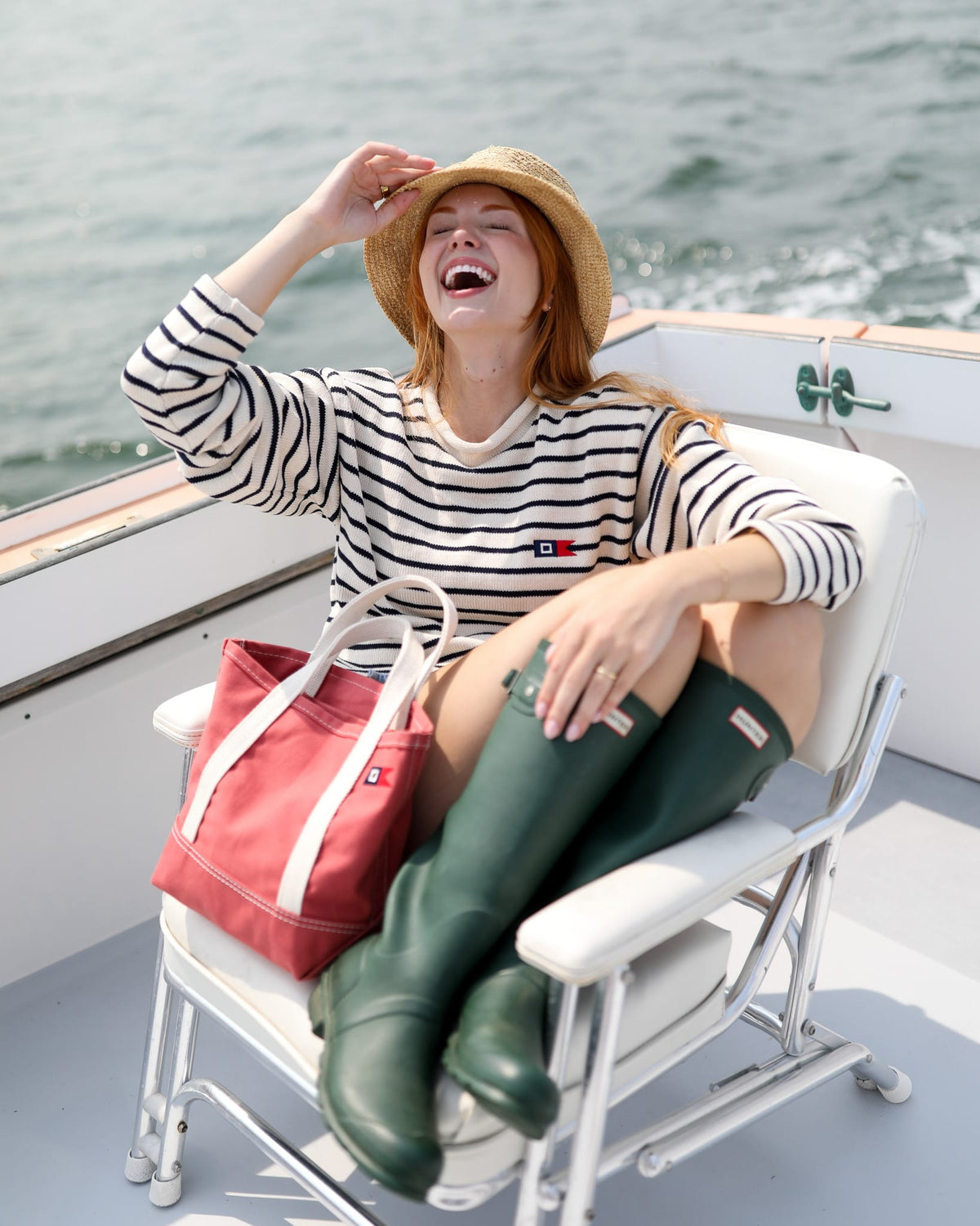 Steele Canvas Tote Bags Nantucket Red Whalerknits × Steele Canvas Signal Mini Tote