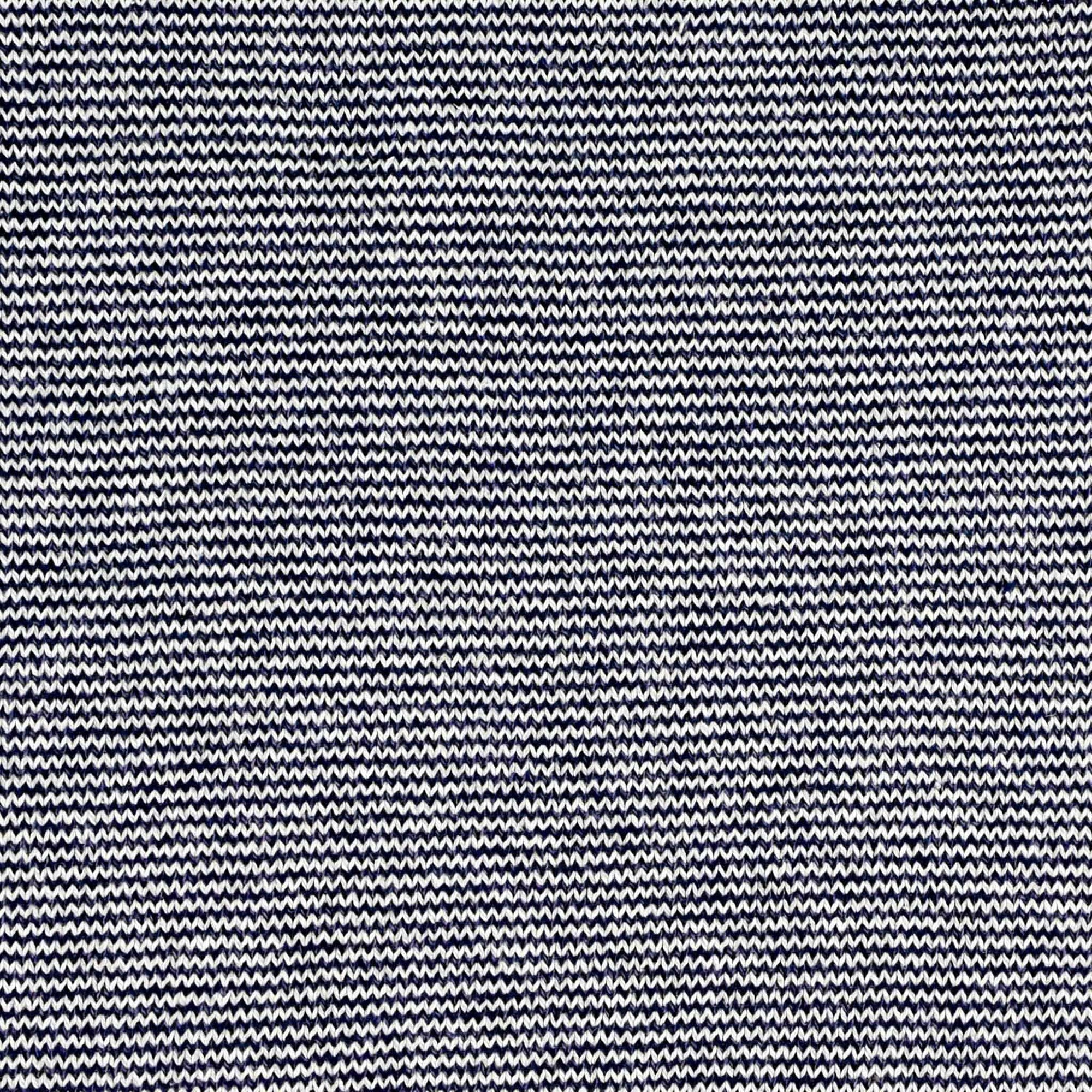 Whalerknits Blankets Denim & Grey Pilgrim Pinstripe Blanket - 60" x 80" #Color_Denim / Grey