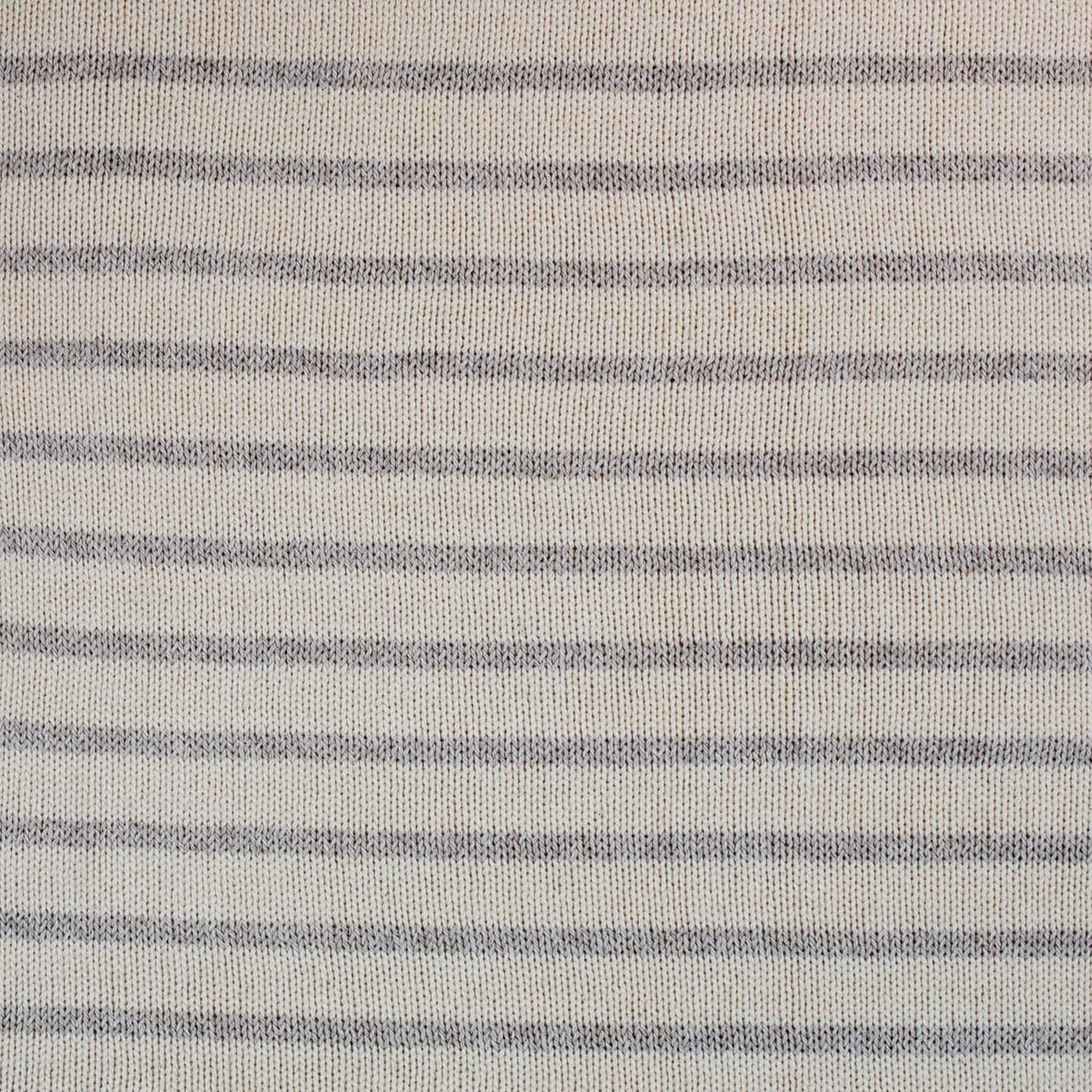 Whalerknits Blankets Natural & Linen Mariner Striped Blanket - 60" x 80"