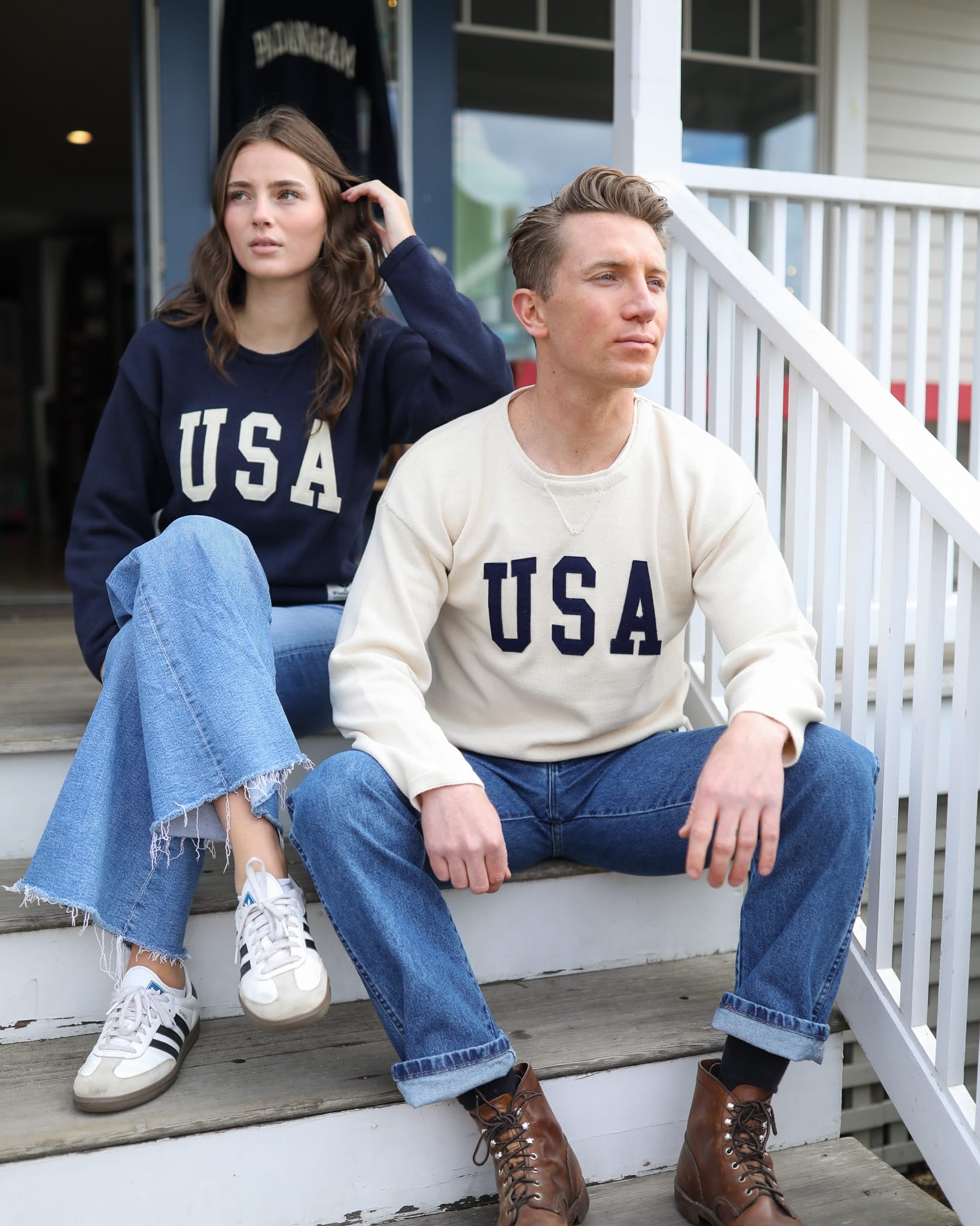 Whalerknits - New England Knitwear | American Made Knit Apparel & Blankets Sweaters USA HOMETOWN Sweater - Limited Collection