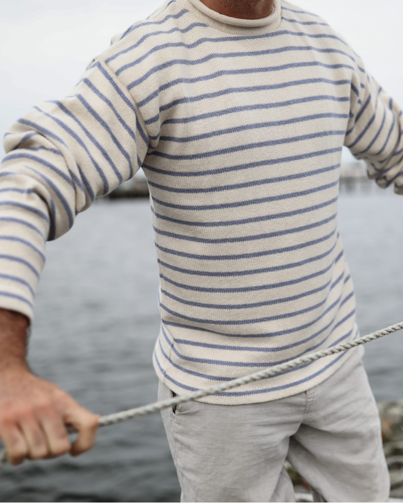Whalerknits Shirts & Tops Chatham CM Jersey Crewneck Sweater