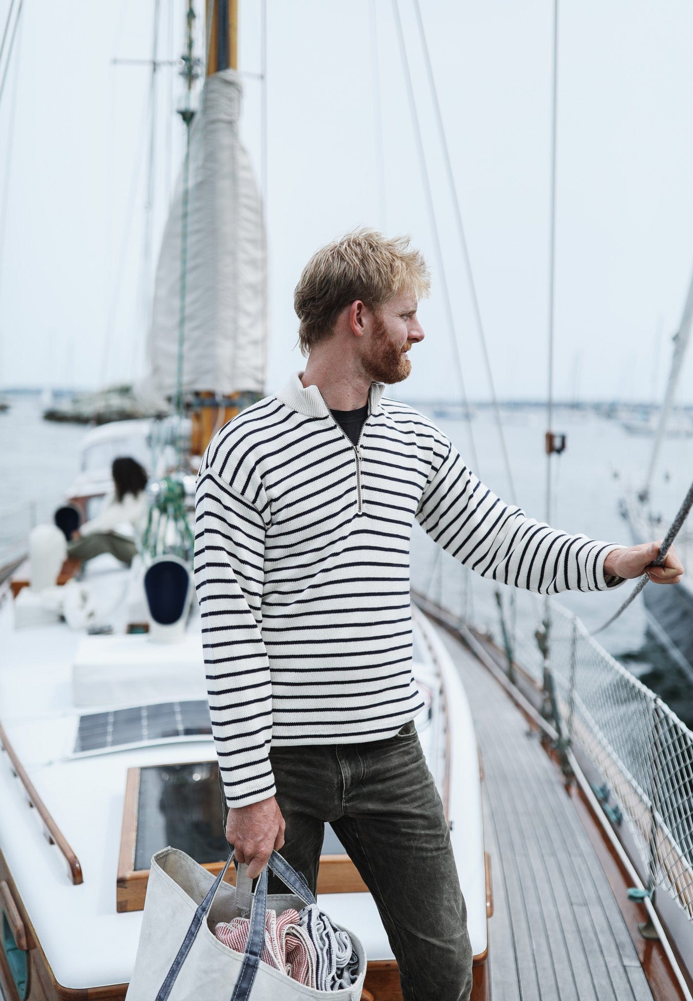 Whalerknits Shirts & Tops Nantucket Classic 1/4 Zip Sweater