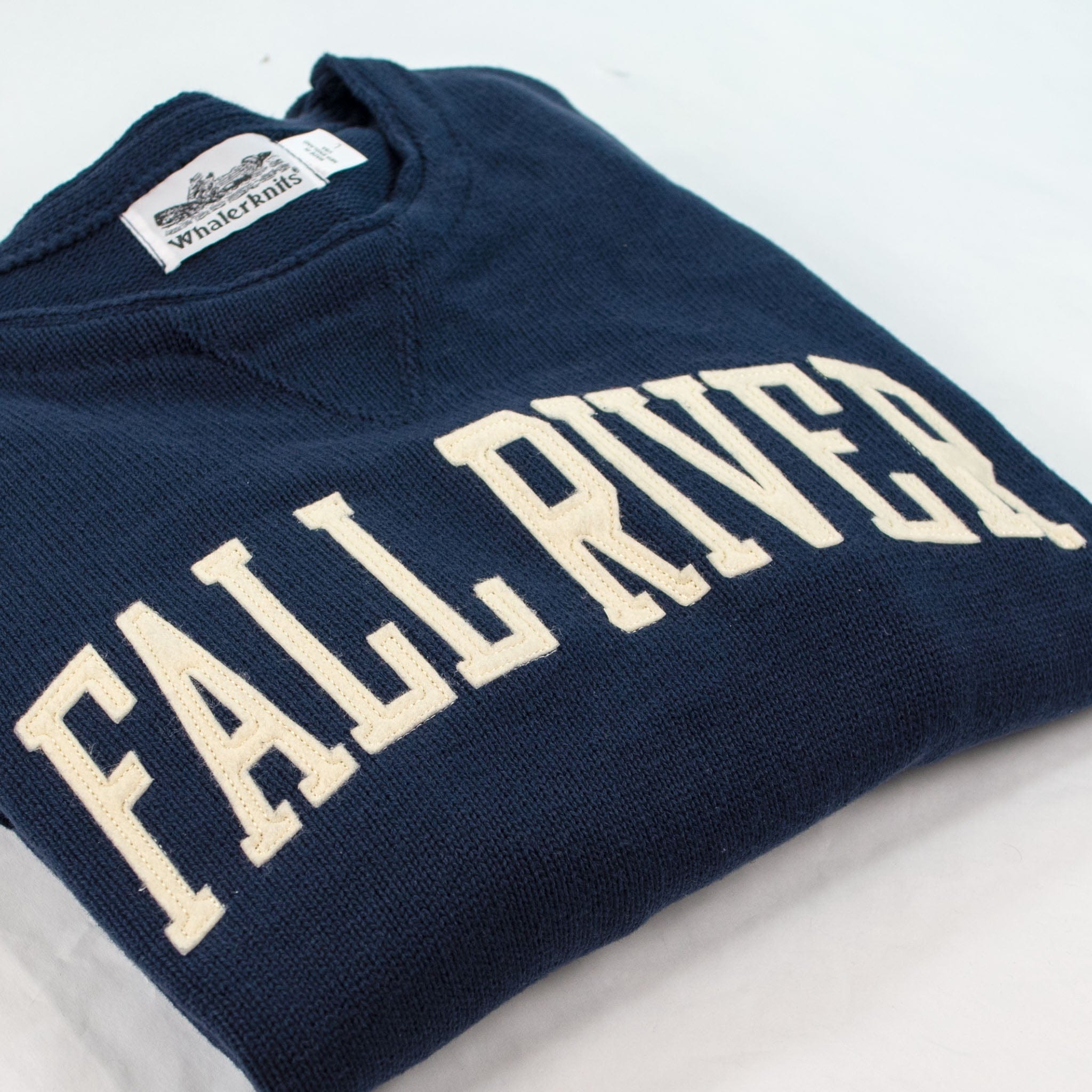 Whalerknits Sweaters Fall River Hometown - Knit Sweatshirt Pullover