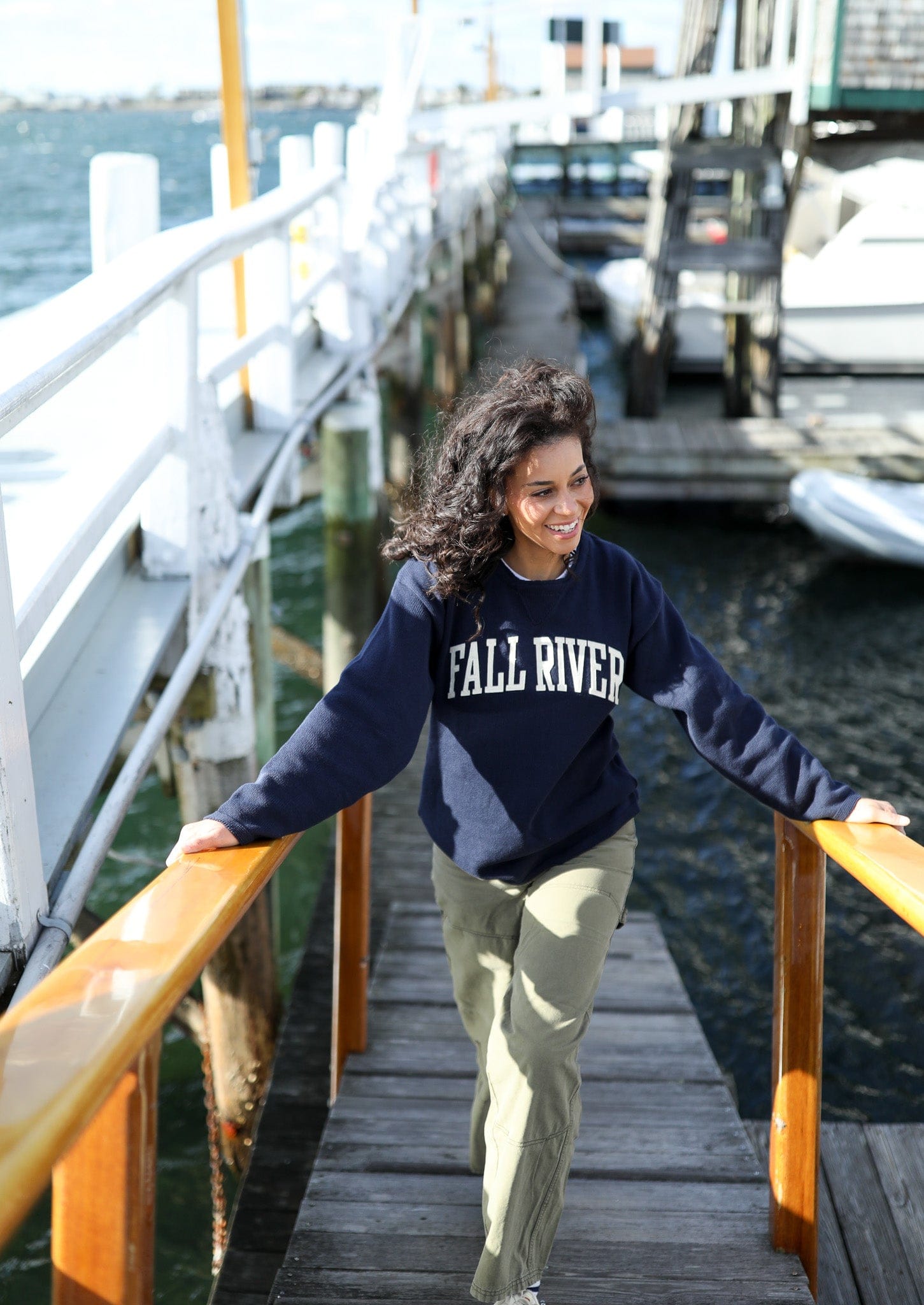 Whalerknits Sweaters Fall River Hometown - Knit Sweatshirt Pullover