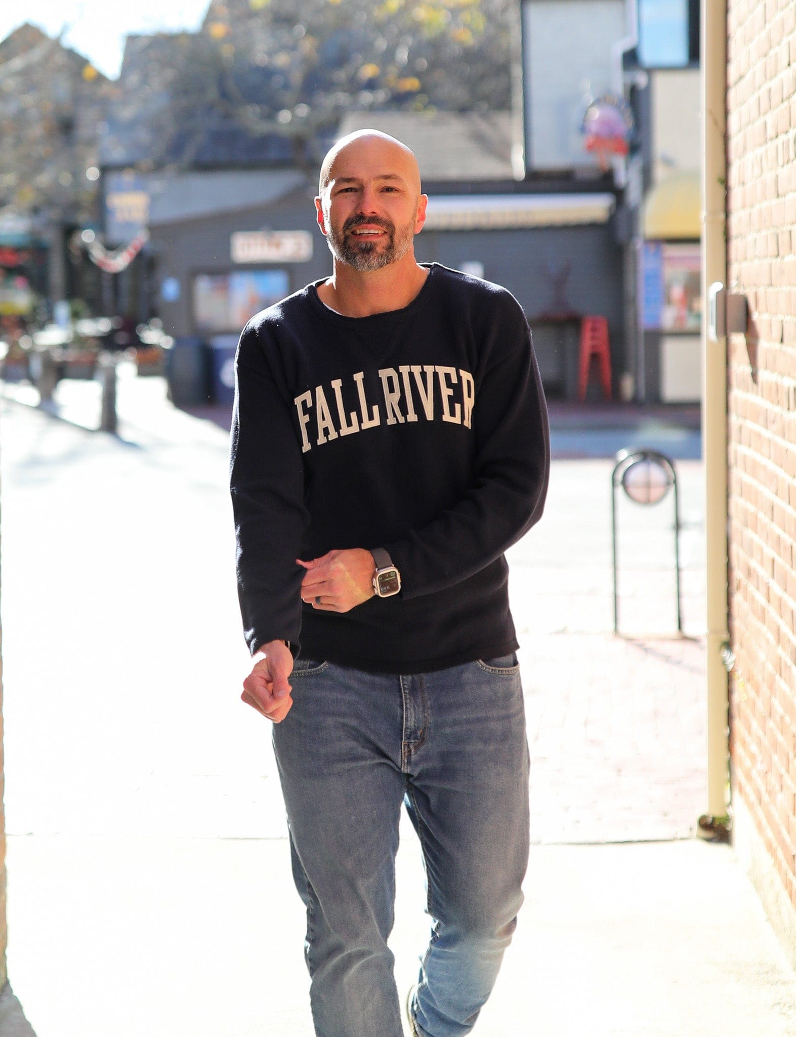 Whalerknits Sweaters Fall River Hometown - Knit Sweatshirt Pullover