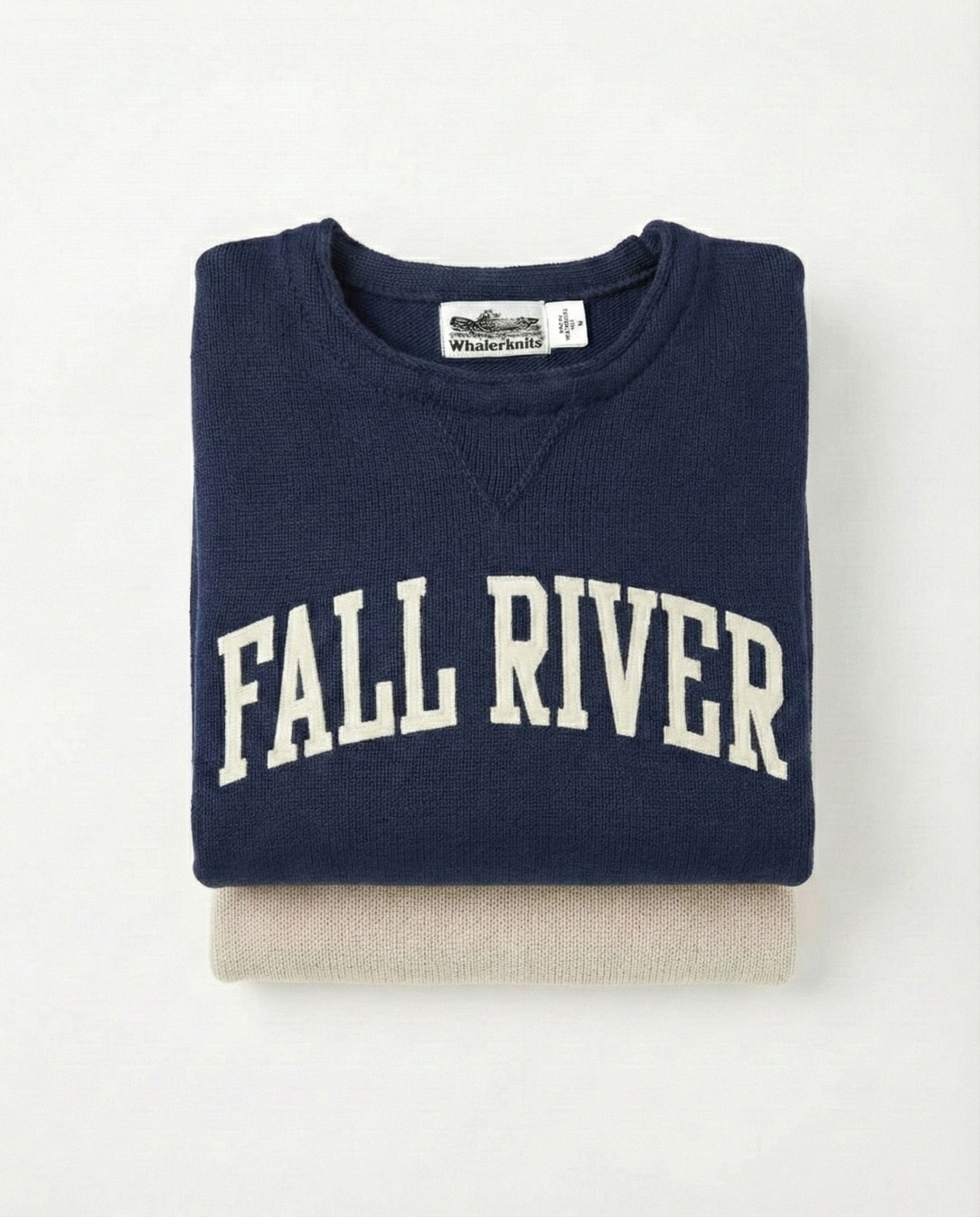 Whalerknits Sweaters Fall River Hometown - Knit Sweatshirt Pullover