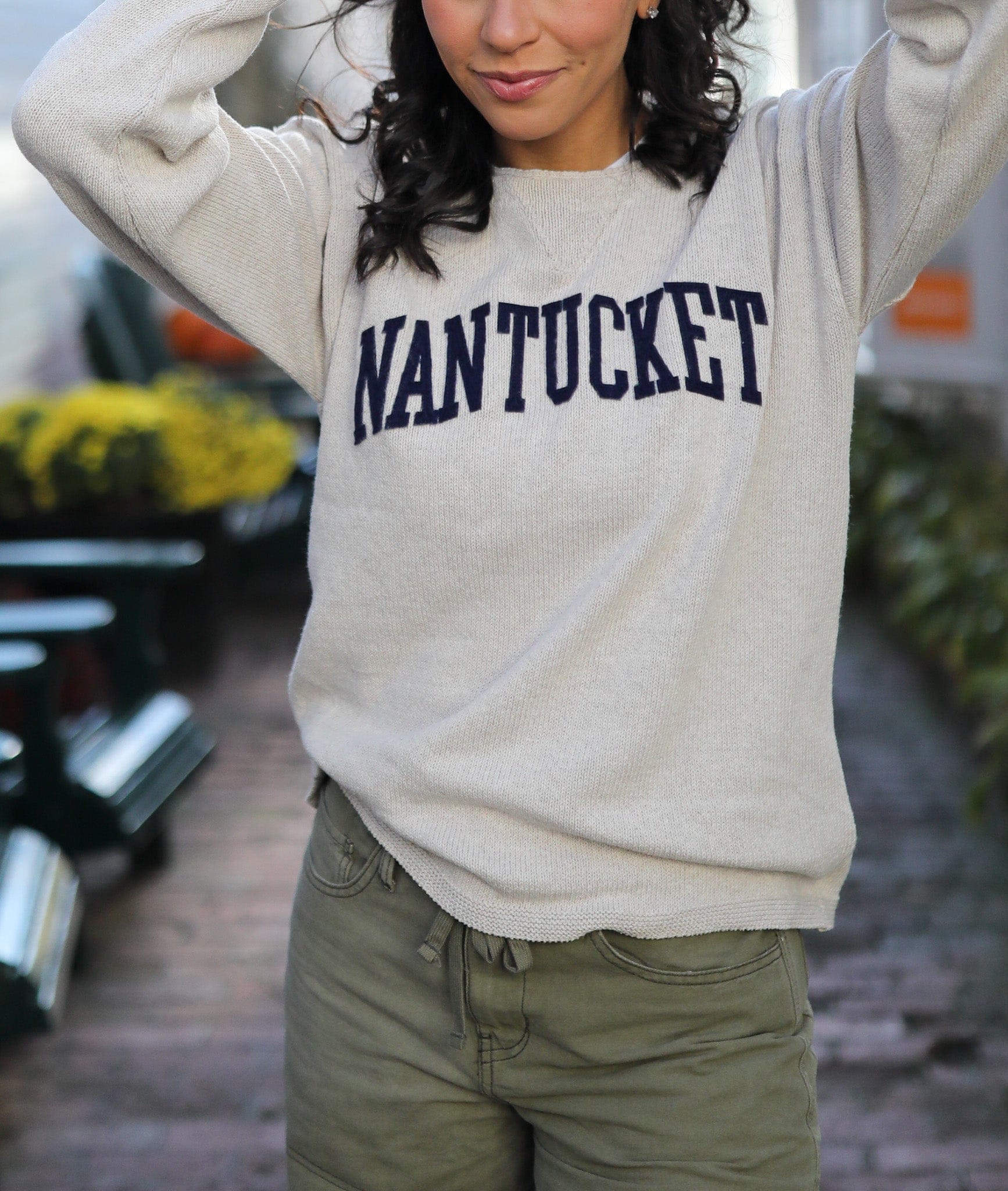 Whalerknits Sweaters Nantucket Hometown - Knit Sweatshirt Pullover