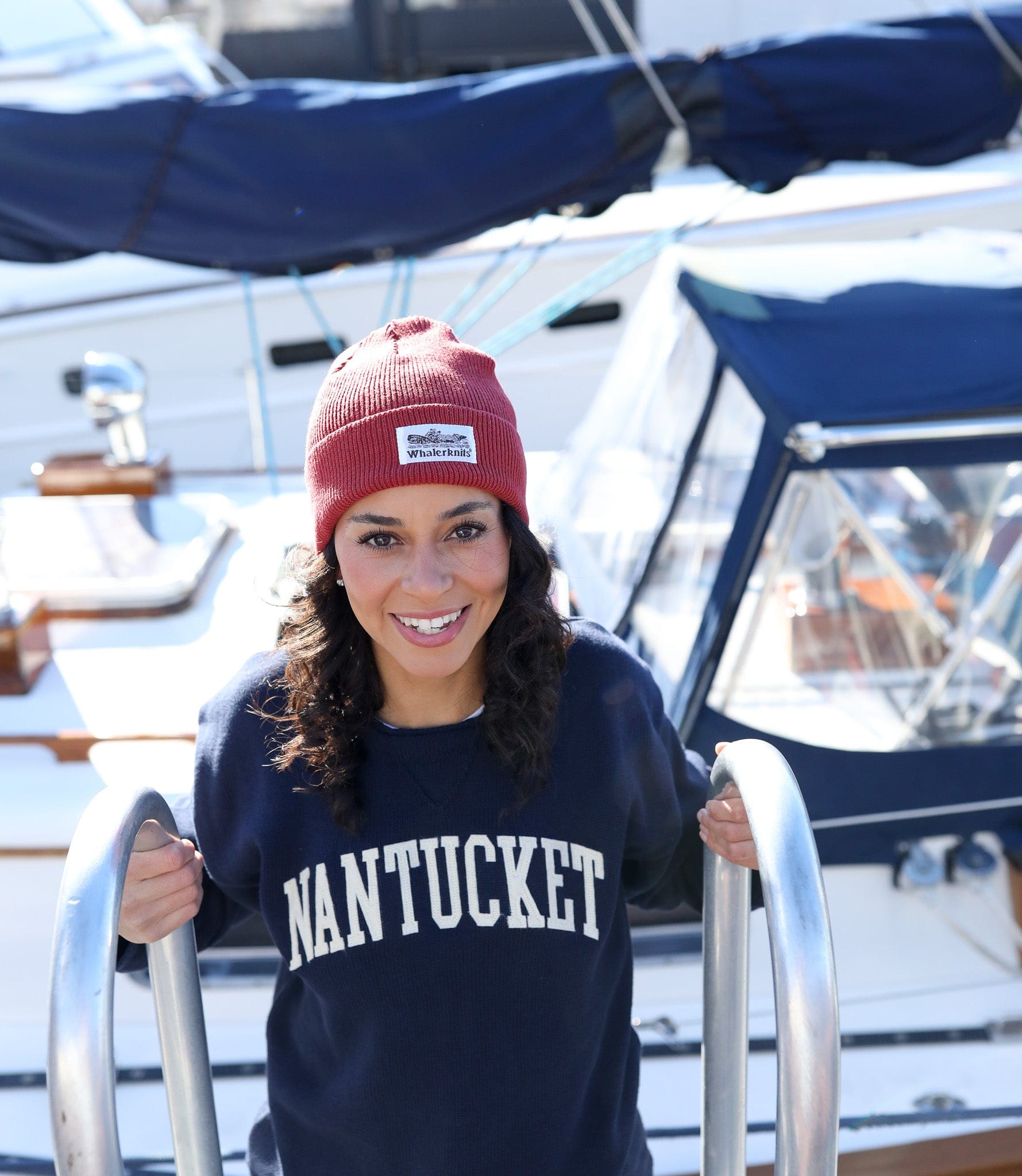 Whalerknits Sweaters Nantucket Hometown - Knit Sweatshirt Pullover