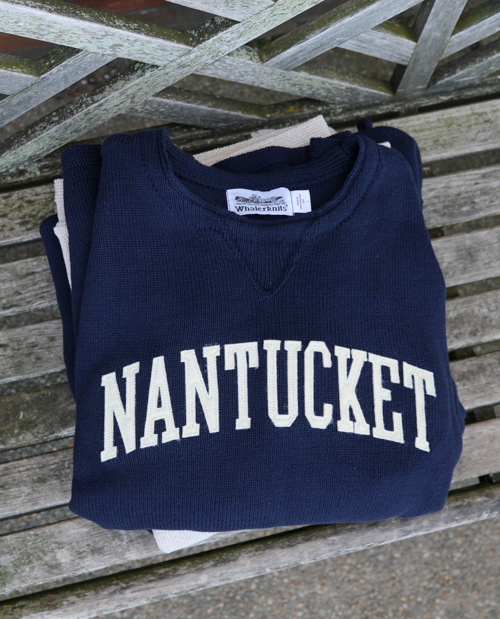 Whalerknits Sweaters Nantucket Hometown - Knit Sweatshirt Pullover