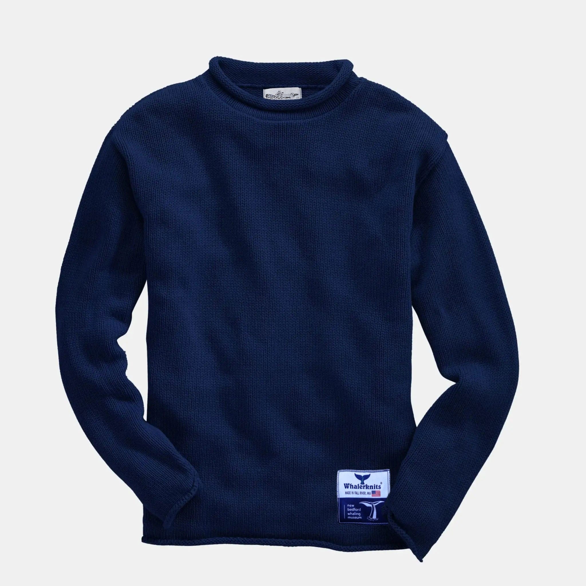 Whalerknits Sweaters New Bedford Whaling Museum Ltd. Collection Wellfleet Rollneck Sweater