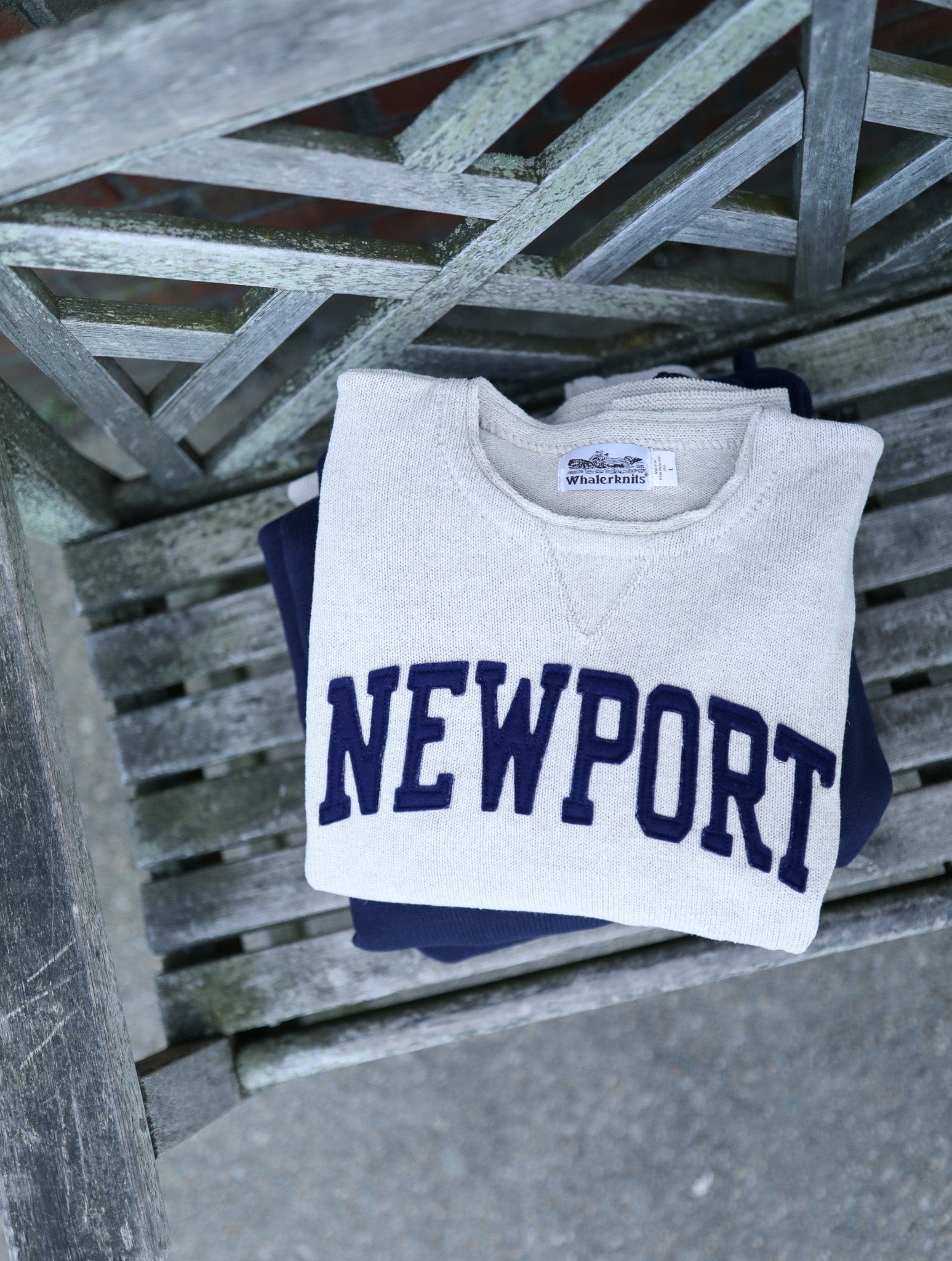 Whalerknits Sweaters Newport Hometown - Knit Sweatshirt Pullover