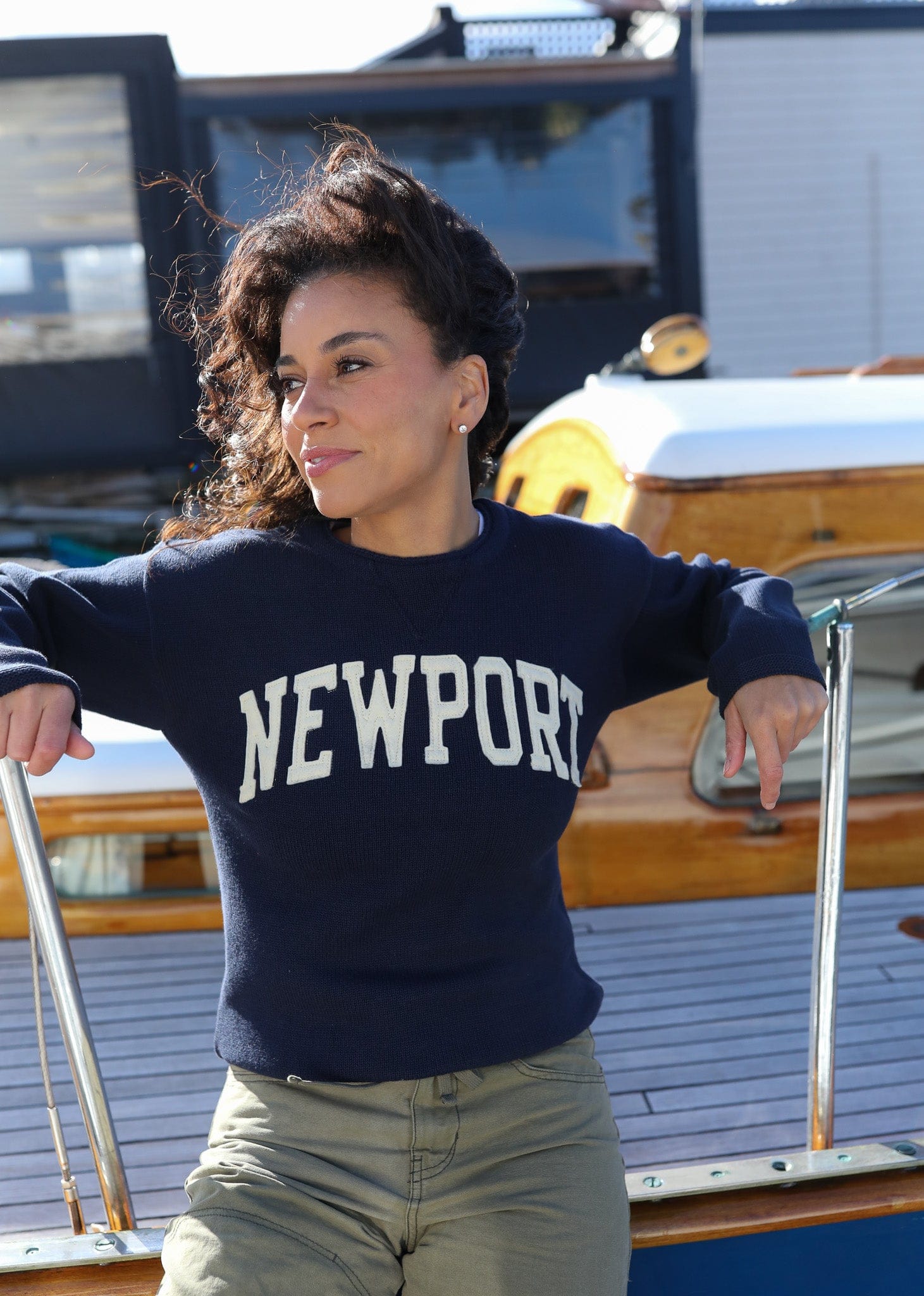 Whalerknits Sweaters Newport Hometown - Knit Sweatshirt Pullover