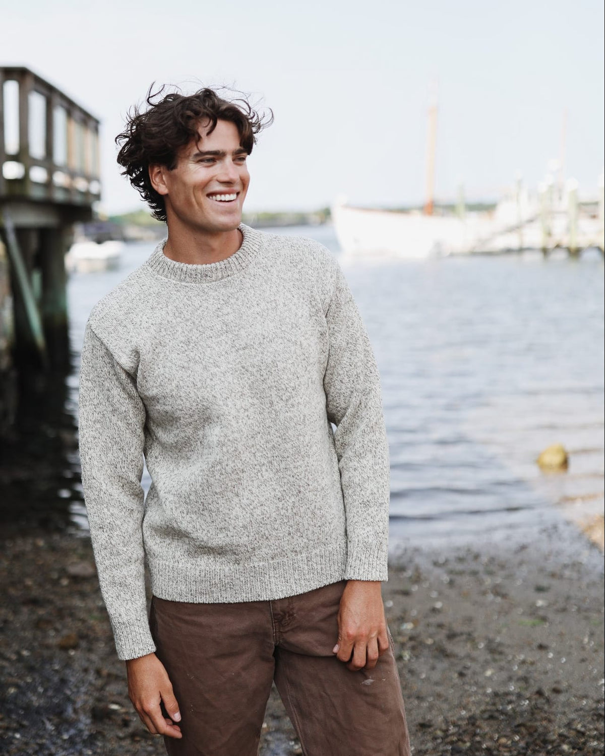 Whalerknits Sweaters Wellfleet Classic Crewneck Jersey - Wool Blend
