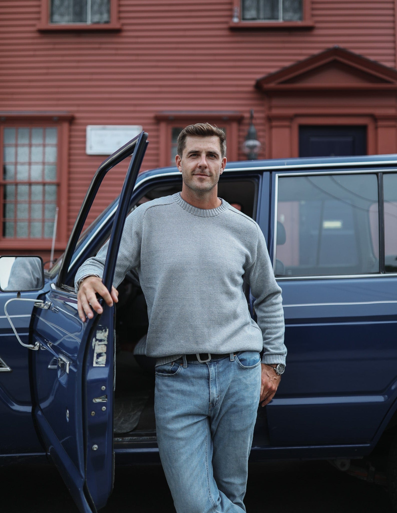 Whalerknits Sweaters Westport Crewneck Saddle Shoulder Pullover