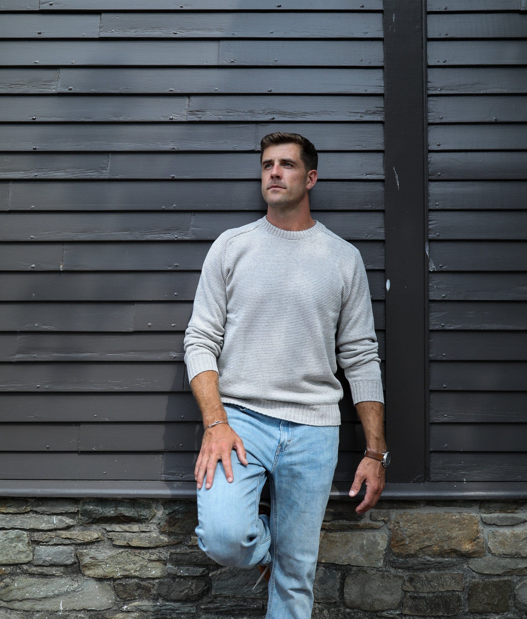 Whalerknits Sweaters Westport Crewneck Saddle Shoulder Pullover