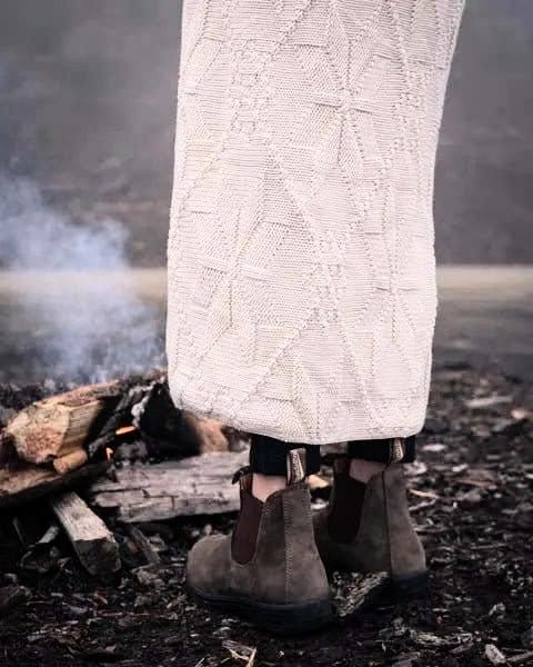 Whalerknits Throw (40x60) Great American Blanket - Snowflake Stitch - Throw