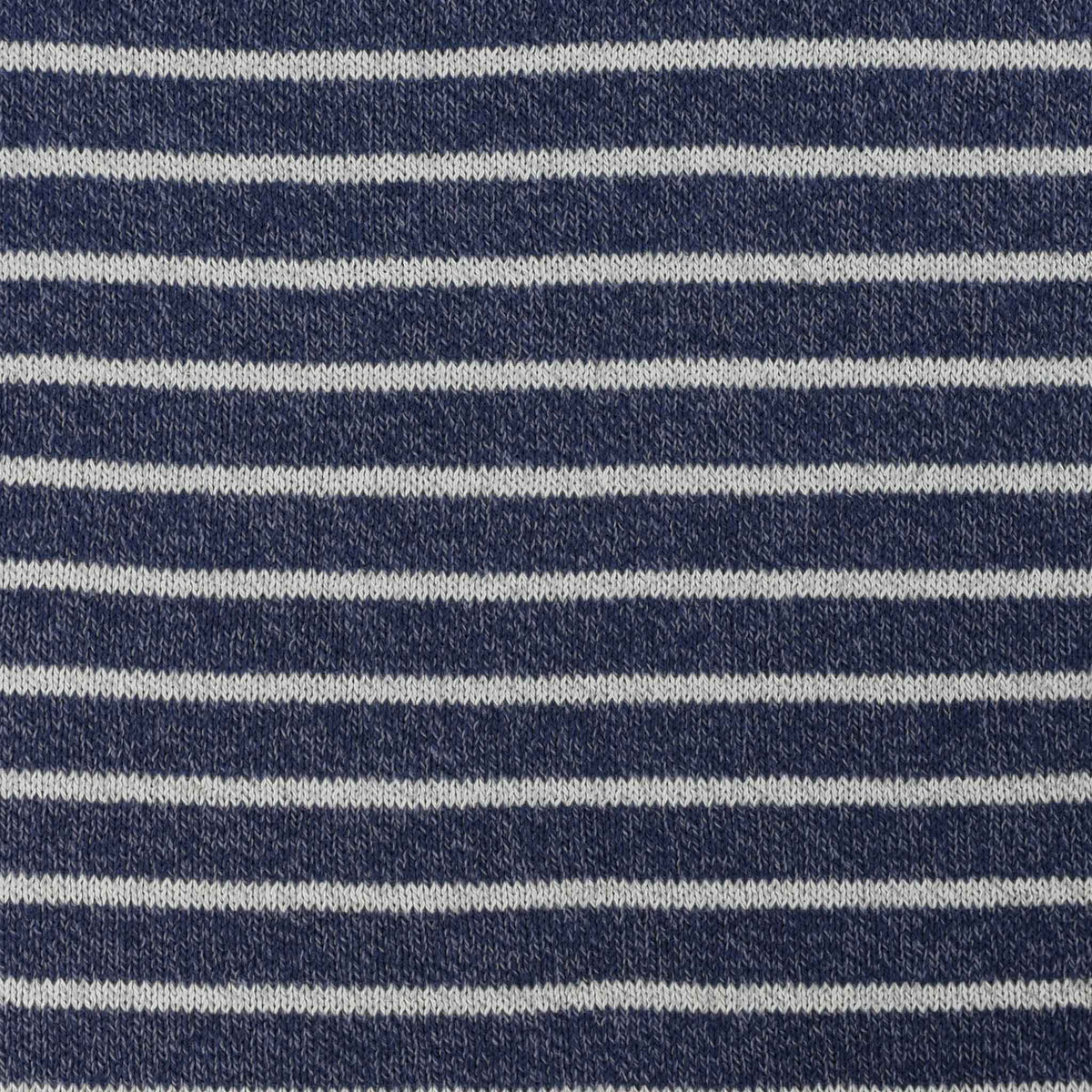 Whalerknits Throws Denim & Grey Mariner Striped Throw - 60" x 40" #Color_Denim / Grey