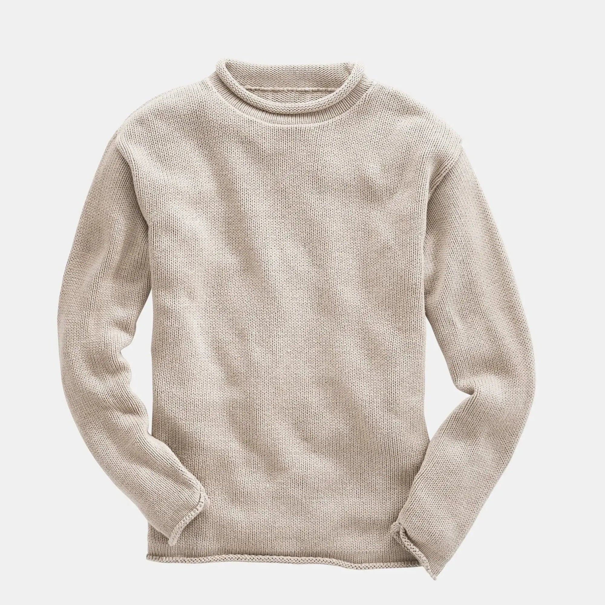 Whalerknits Sweaters XS / Linen Wellfleet Rollneck Sweater #Color_Linen