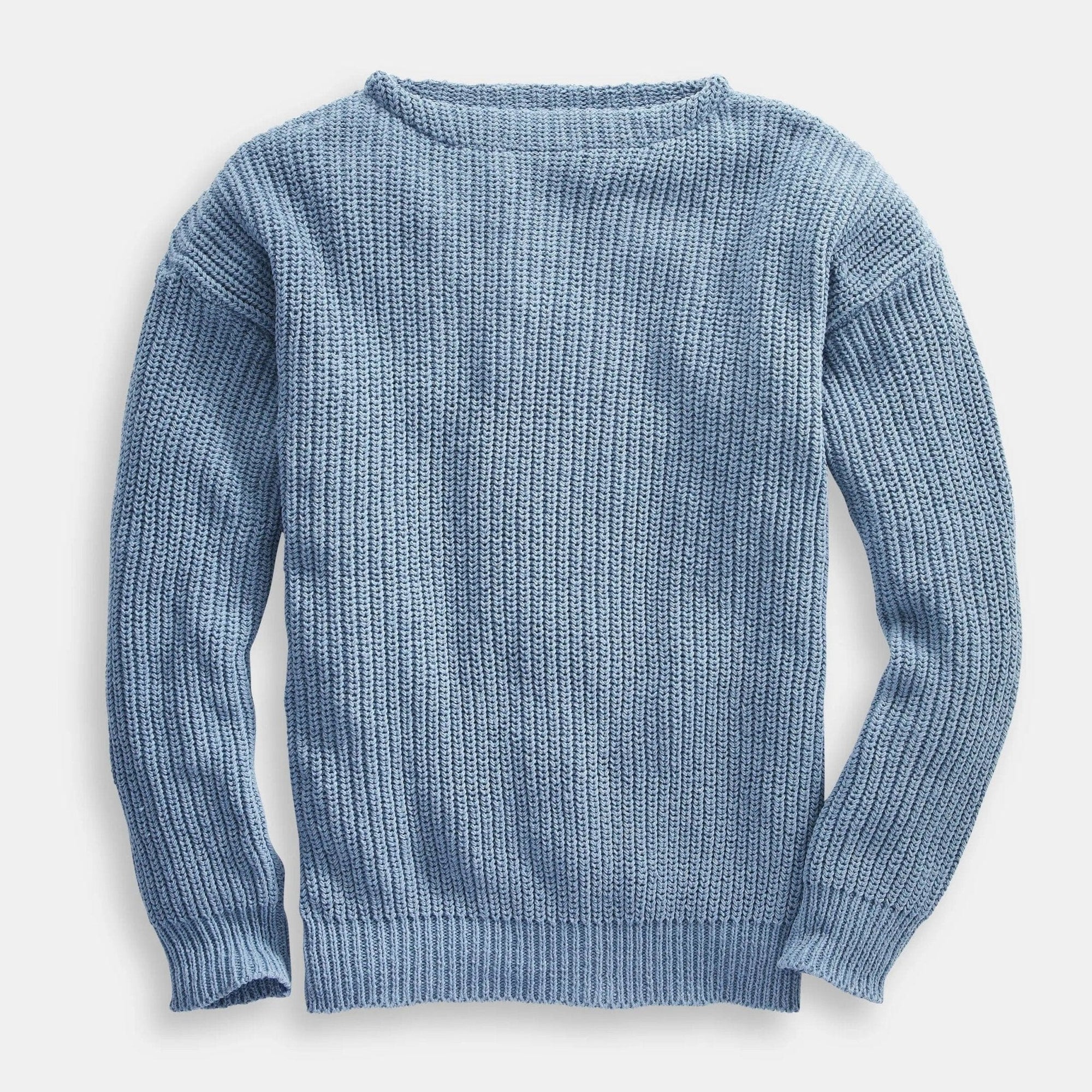 Whalerknits Sweaters XS / Pacific Newport Shaker Boatneck Sweater #Color_Pacific