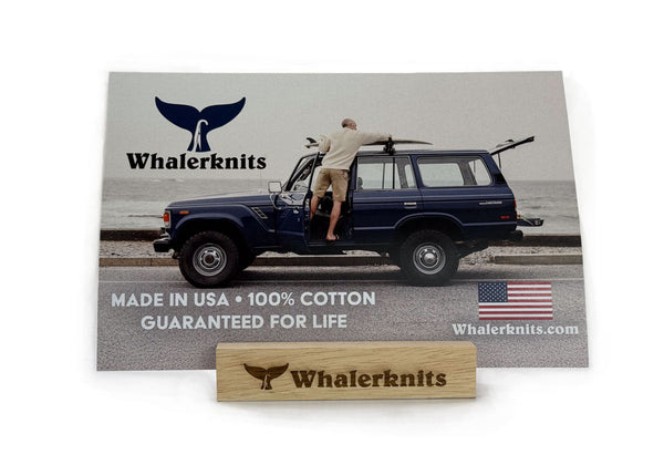 9x6 Whalerknits Postcard - Whalerknits - USA made Knit Products