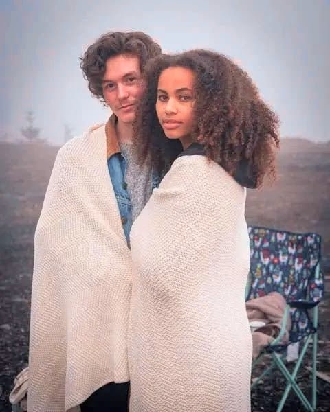 Great American Blanket - Seed Stitch - Throw - Whalerknits - USA made Knit Products