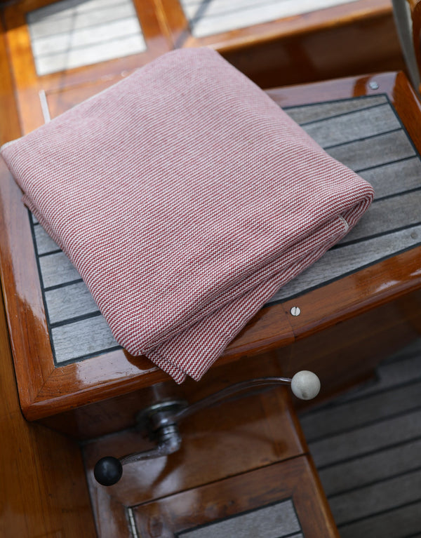 Pilgrim Pinstripe Blanket - 60" x 80" - Whalerknits - New England Knitwear | American Made Knit Apparel & Blankets
