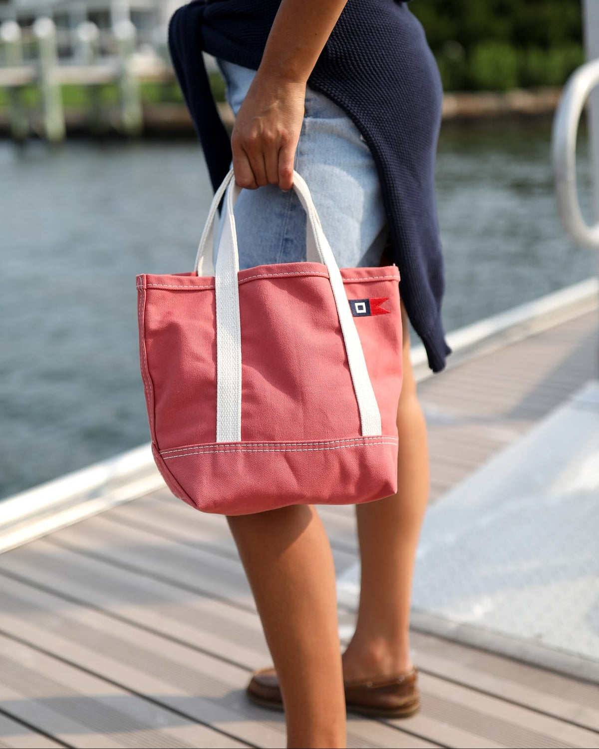 Steele Canvas Tote Bags Nantucket Red Whalerknits × Steele Canvas Signal Mini Tote