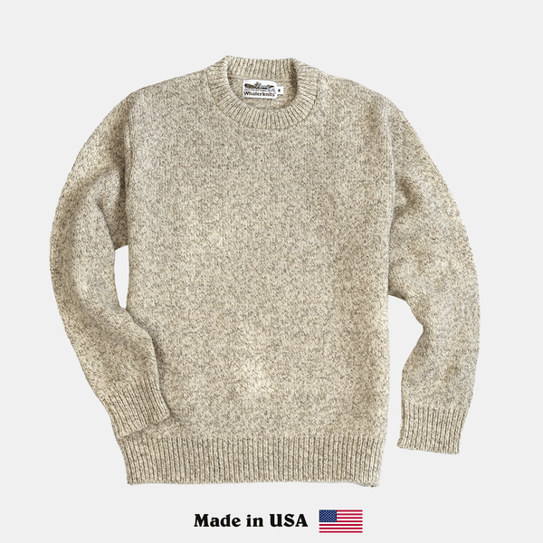 Wellfleet Classic Crewneck Jersey - Wool Blend - Whalerknits - USA made Knit Products