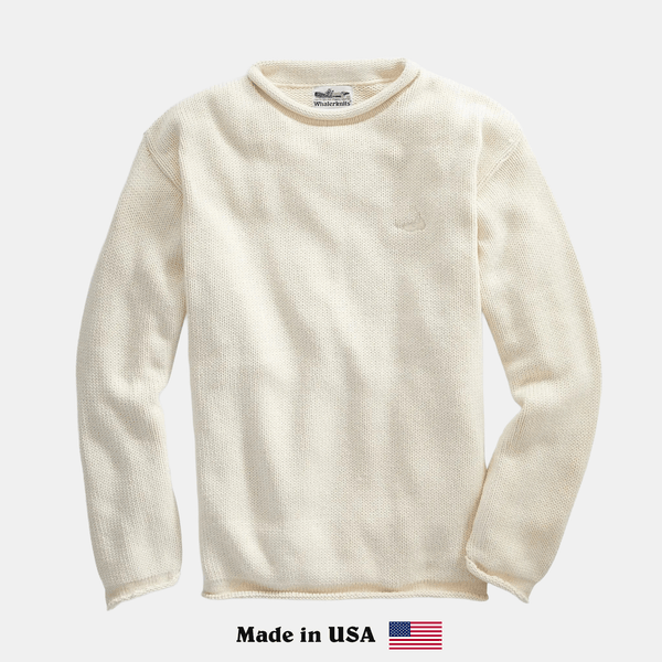 Wellfleet Roll Neck Sweater - Whalerknits - USA made Knit Products