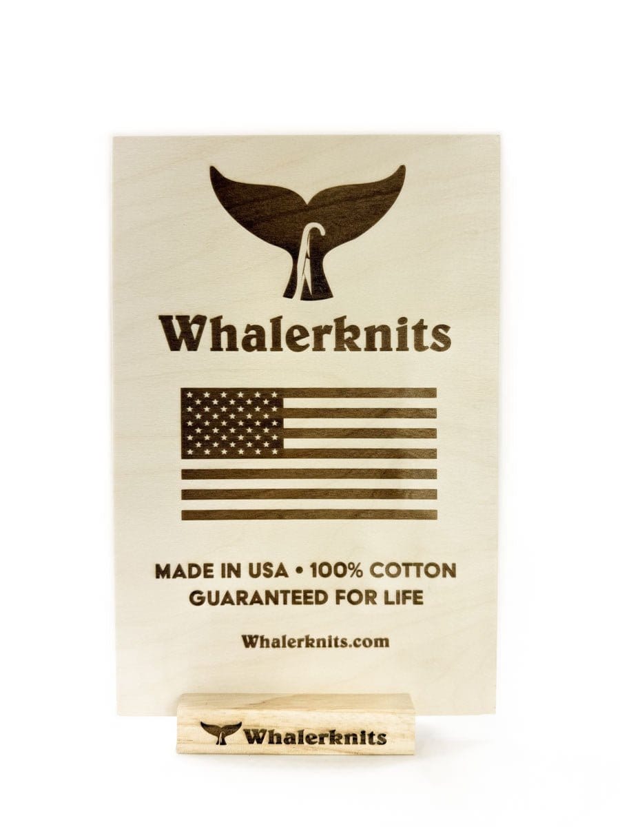 Whalerknits Accessories Table Top Wooden Whalerknits Sign