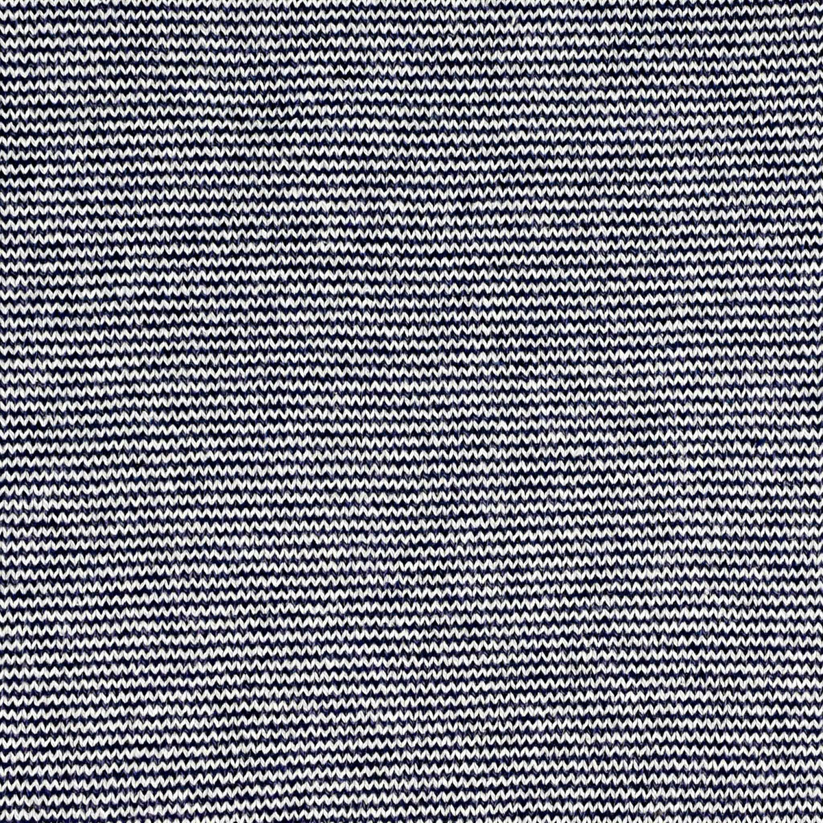 Whalerknits Blankets Denim & Grey Pilgrim Pinstripe Blanket - 60" x 80" #Color_Denim / Grey
