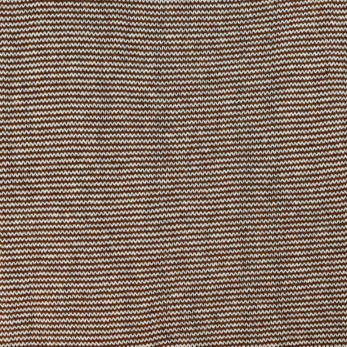 Whalerknits Blankets Linen & Chocolate Pilgrim Pinstripe Blanket - 60" x 80" #Color_Linen / Chocolate