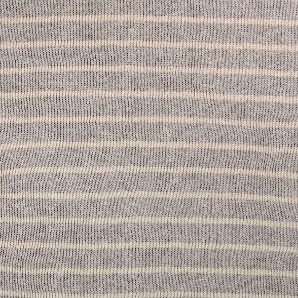 Whalerknits Blankets Linen & Natural Mariner Striped Blanket - 60" x 80" #Color_Linen / Natural