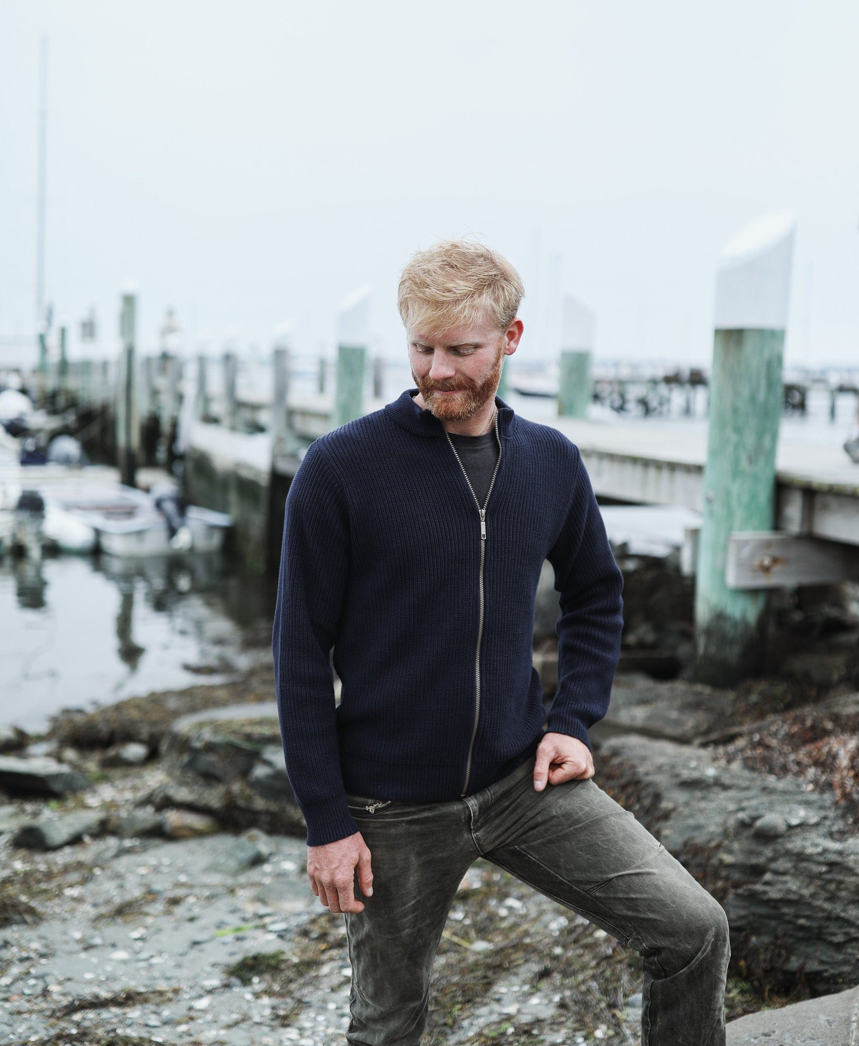 Cuttyhunk Full-Zip Cardigan - Cotton | Whalerknits