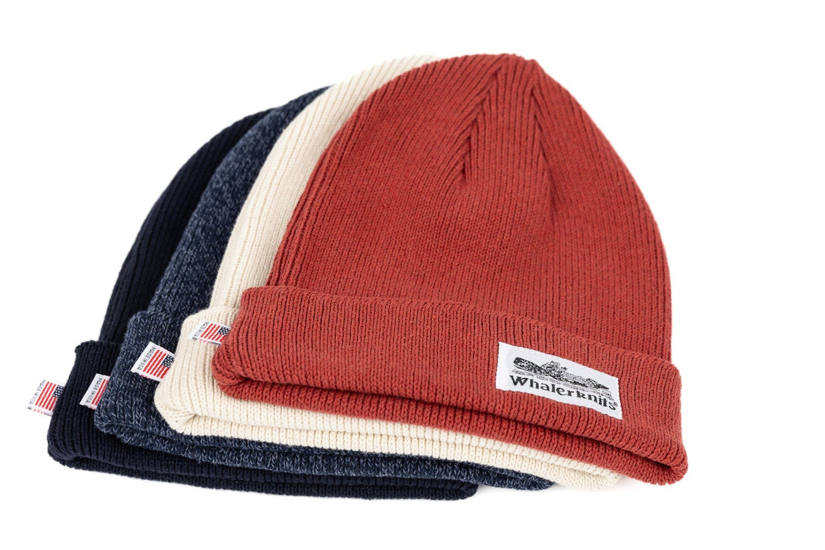 Whalerknits Hats Docksider - 100% Cotton Beanie - Made in USA