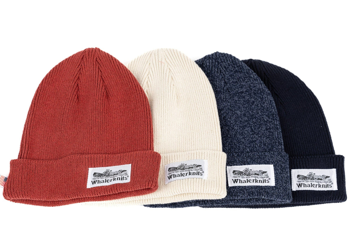 Whalerknits Hats Docksider - 100% Cotton Beanie - Made in USA