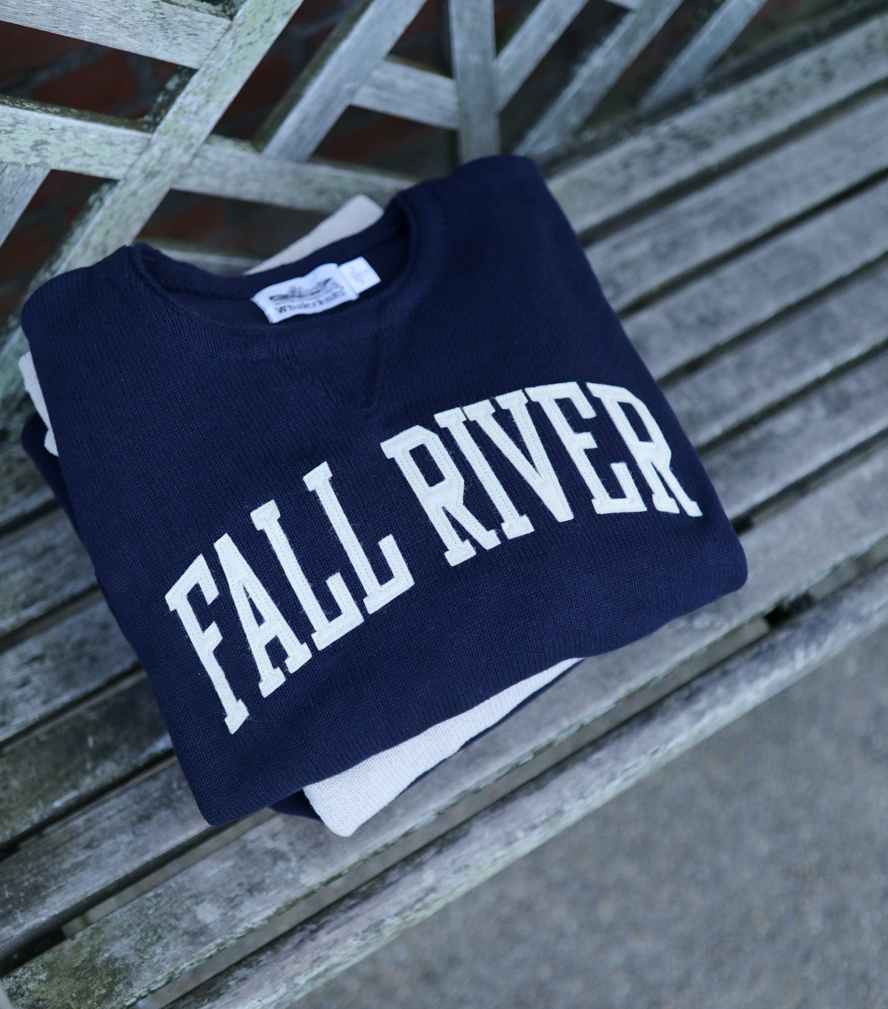 Whalerknits Sweaters Fall River Hometown - Knit Sweatshirt Pullover