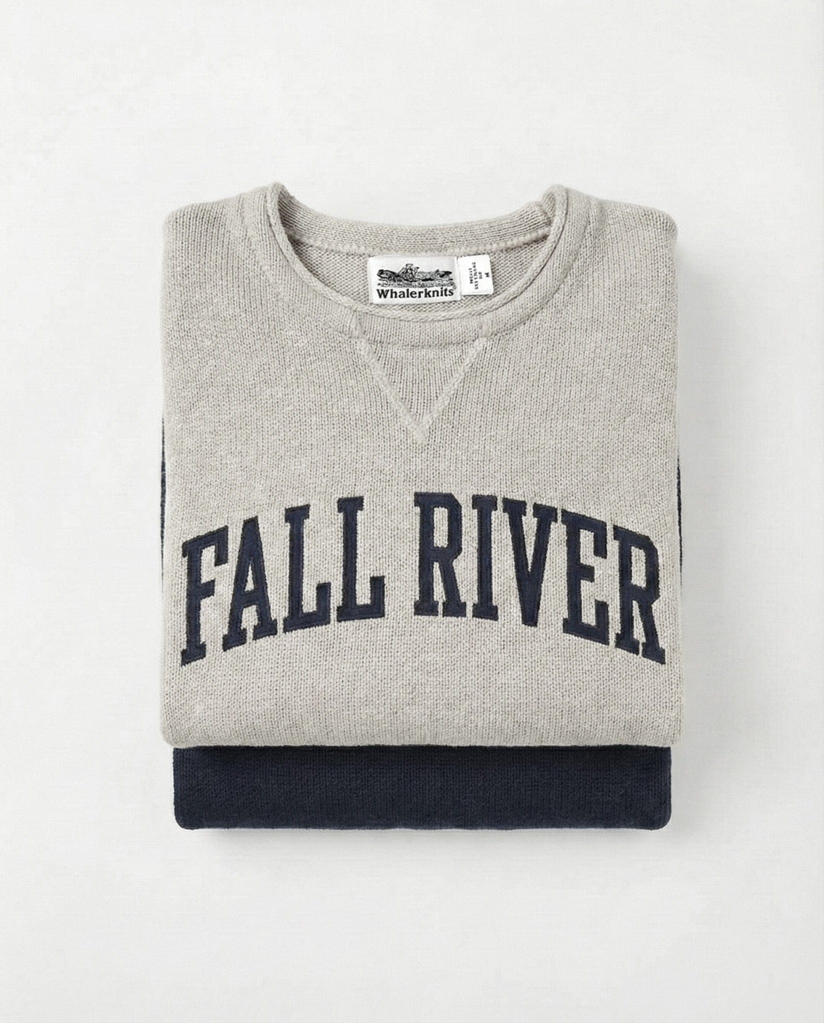 Whalerknits Sweaters Fall River Hometown - Knit Sweatshirt Pullover