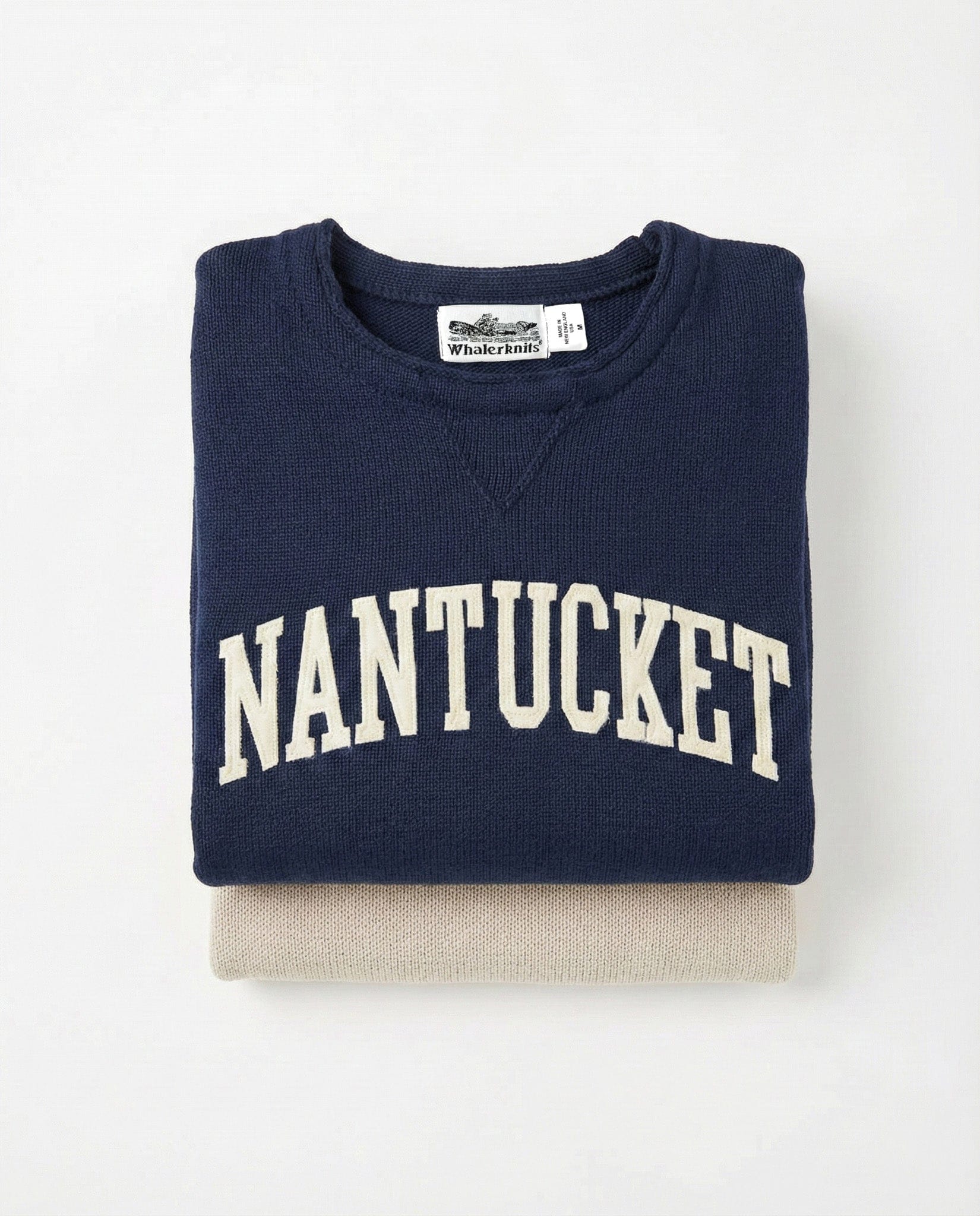 Whalerknits Sweaters Nantucket Hometown - Knit Sweatshirt Pullover
