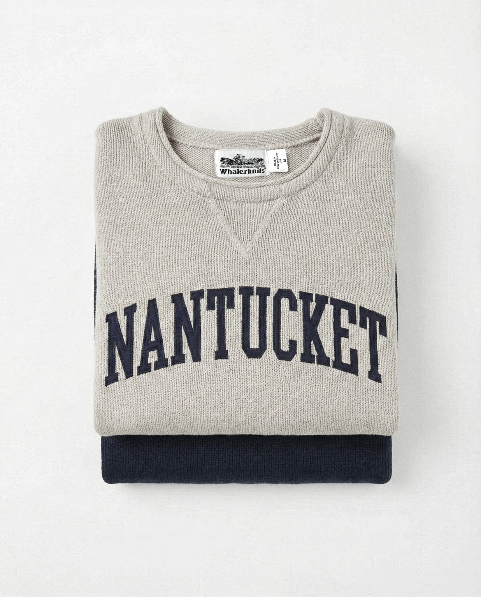 Whalerknits Sweaters Nantucket Hometown - Knit Sweatshirt Pullover