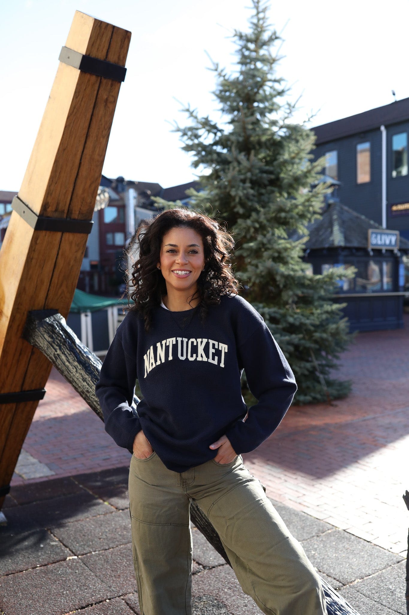 Whalerknits Sweaters Nantucket Hometown - Knit Sweatshirt Pullover