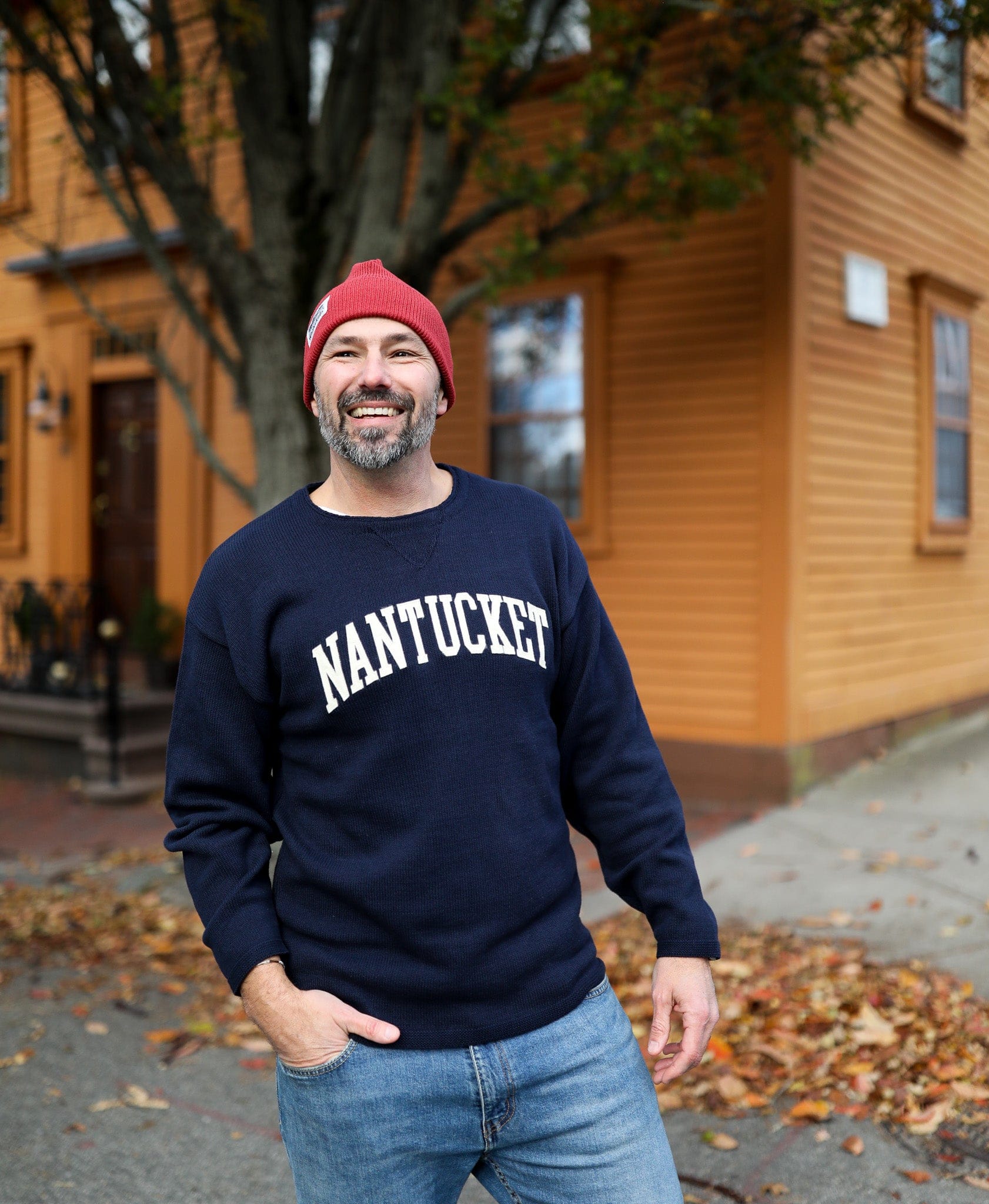 Whalerknits Sweaters Nantucket Hometown - Knit Sweatshirt Pullover