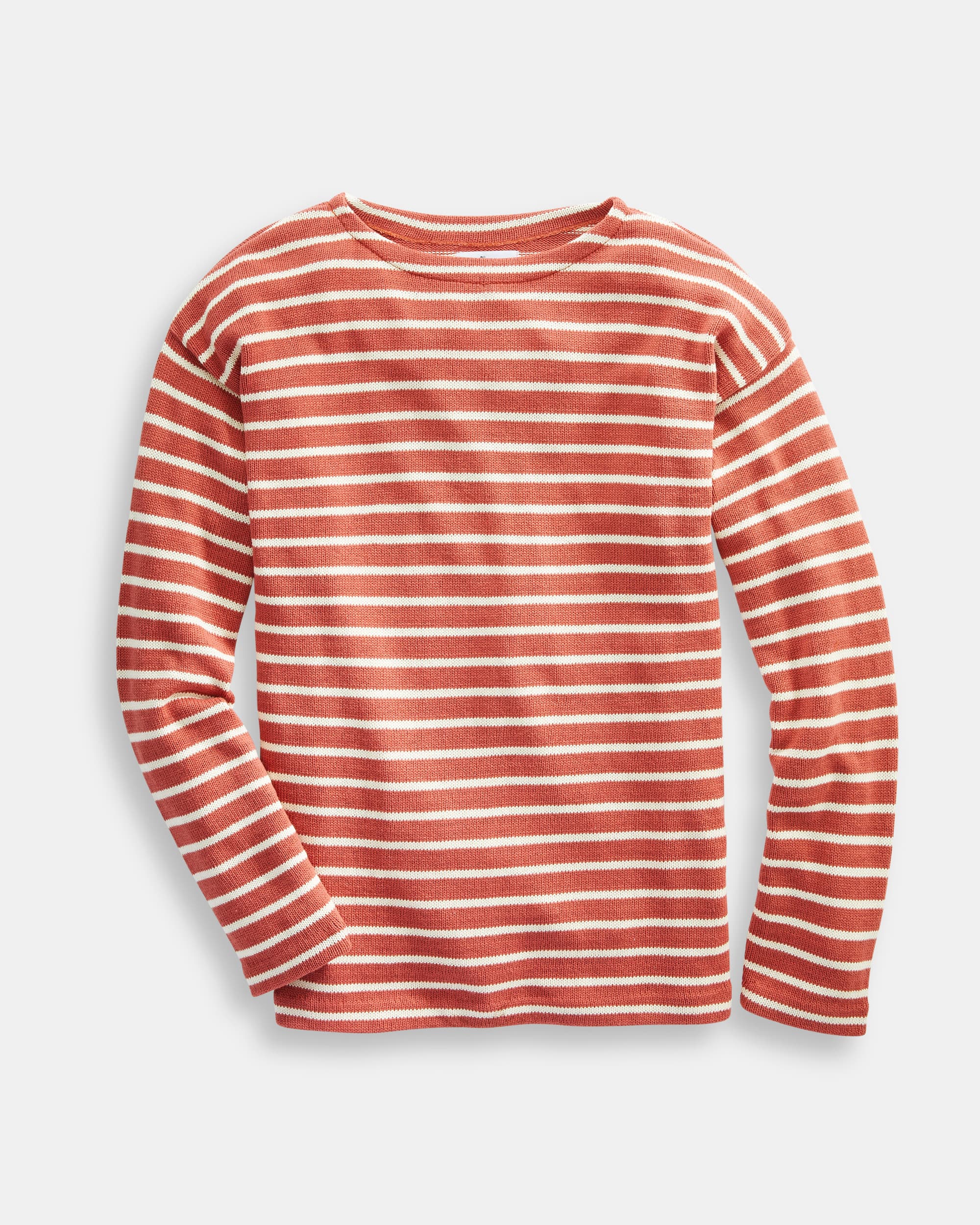美品24ssオーラリー HARDTWISTCOTTON BOAT NECK 1 Nantucket Striped Boatneck - Cotton | Whalerknits