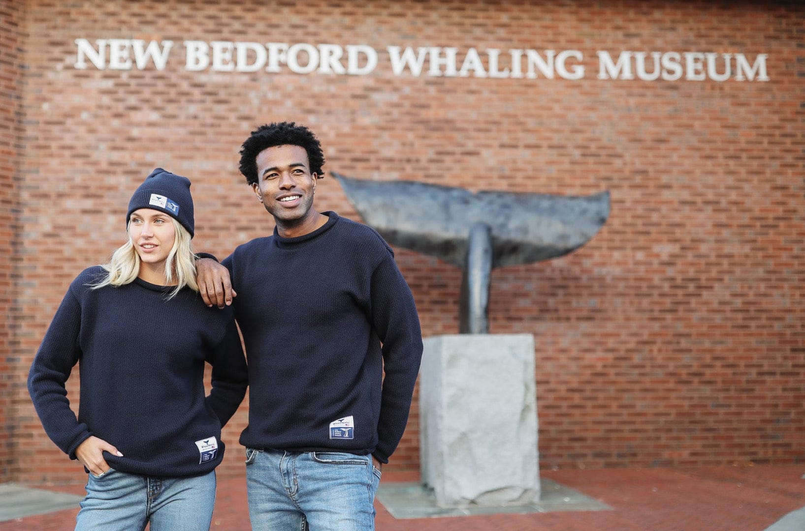 Whalerknits Sweaters New Bedford Whaling Museum Ltd. Collection Wellfleet Rollneck Sweater
