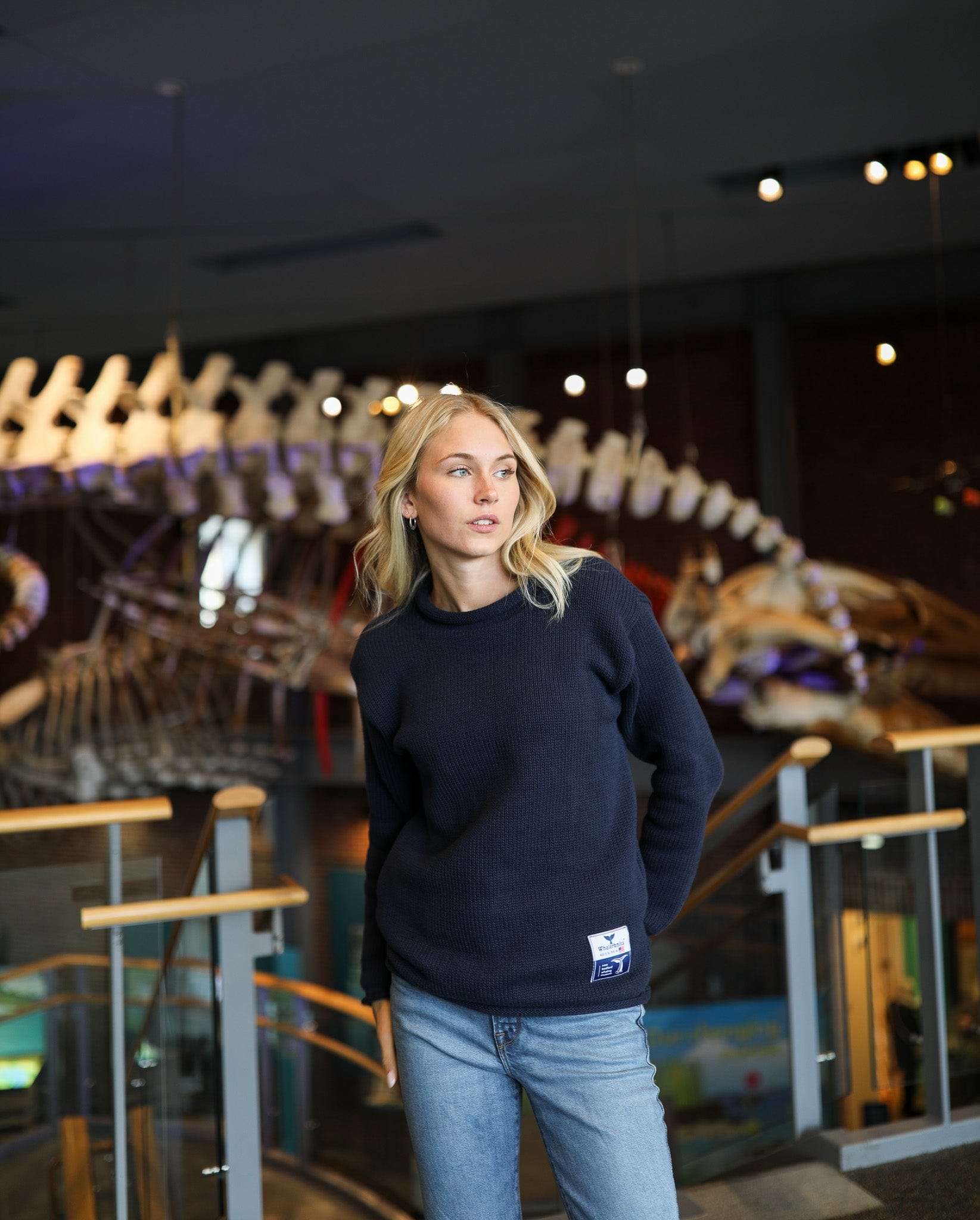 Whalerknits Sweaters New Bedford Whaling Museum Ltd. Collection Wellfleet Rollneck Sweater