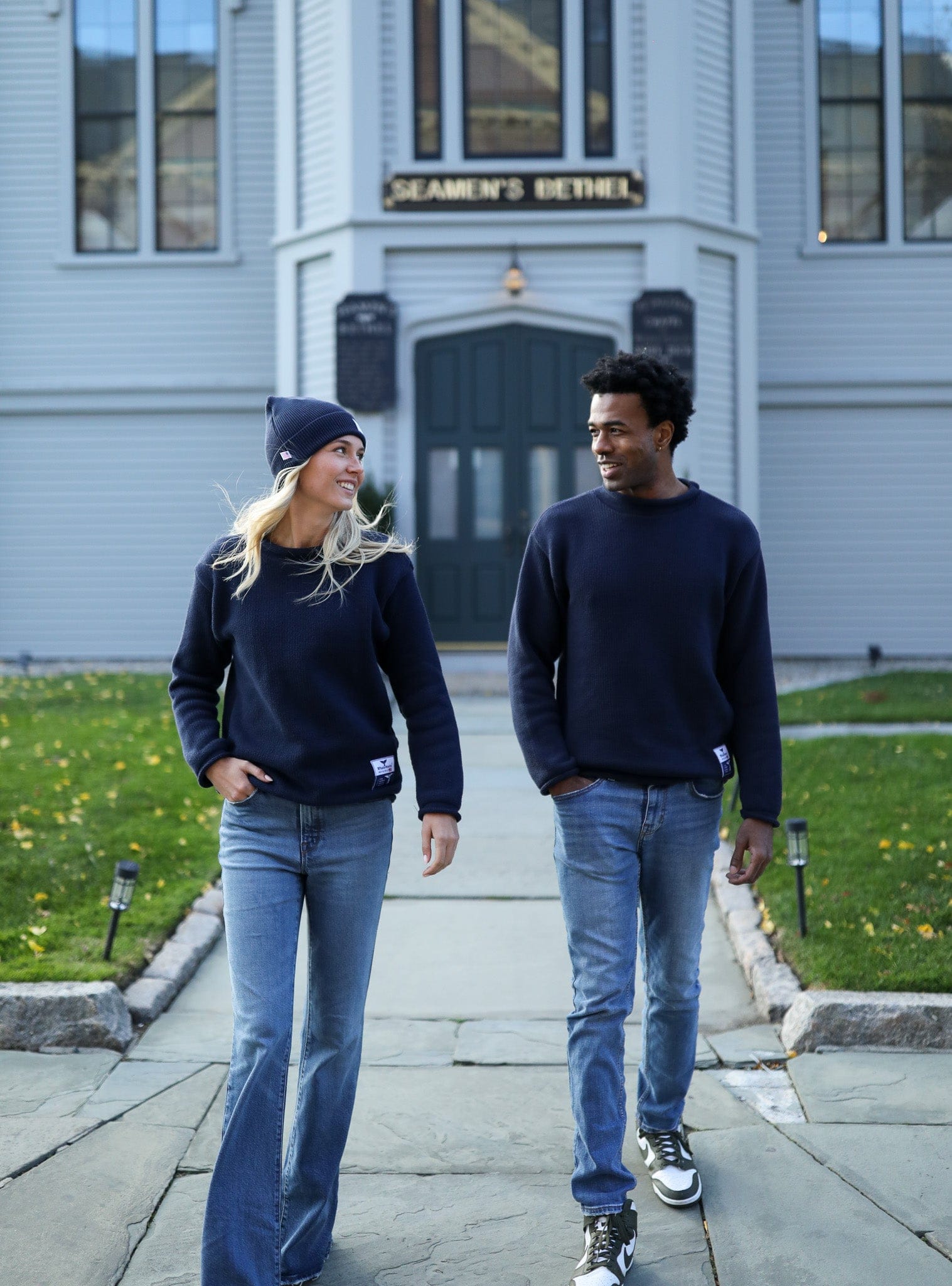 Whalerknits Sweaters New Bedford Whaling Museum Ltd. Collection Wellfleet Rollneck Sweater