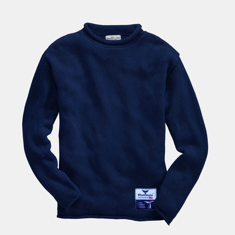 Whalerknits Sweaters New Bedford Whaling Museum Ltd. Collection Wellfleet Rollneck Sweater