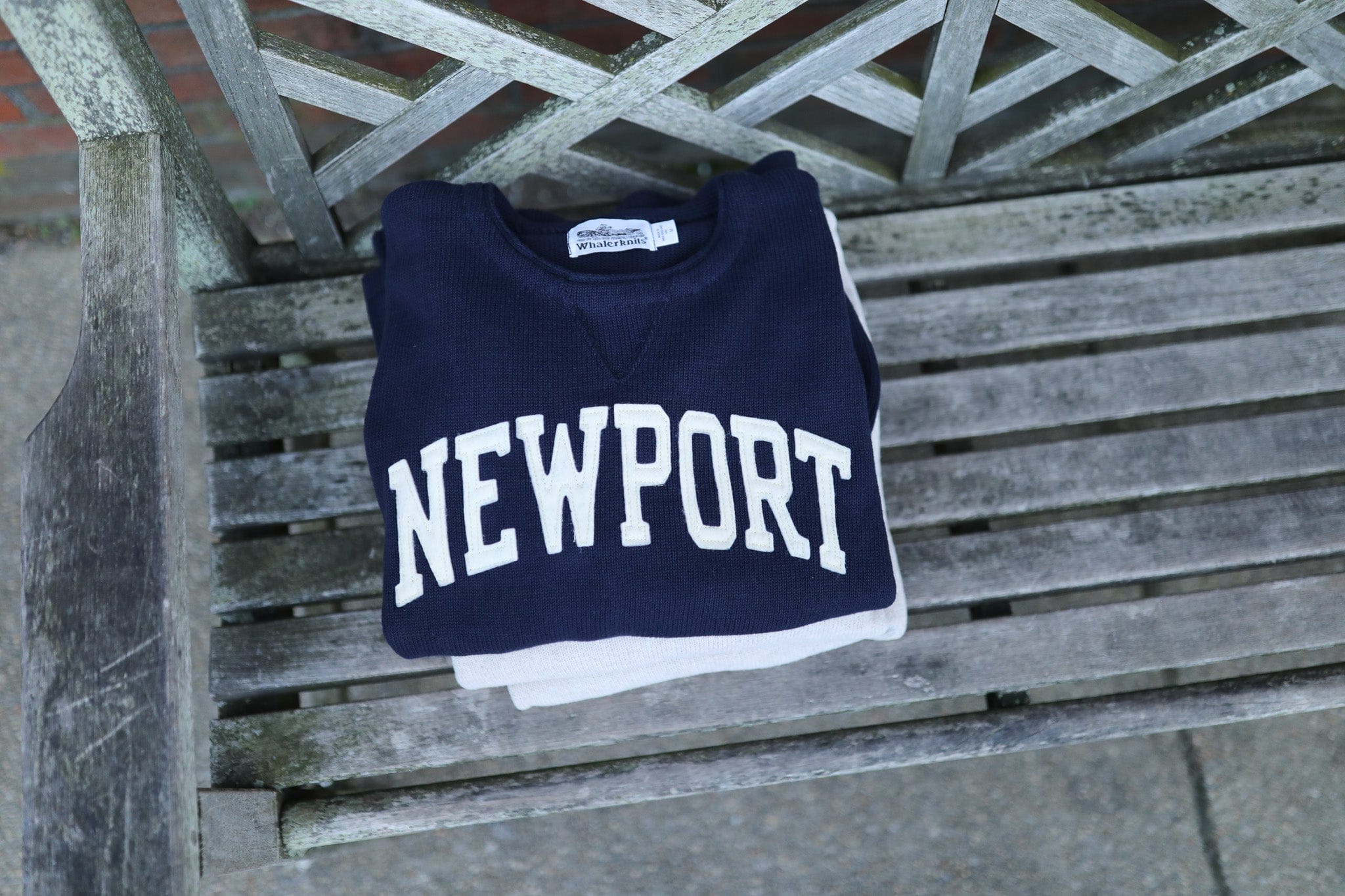 Whalerknits Sweaters Newport Hometown - Knit Sweatshirt Pullover