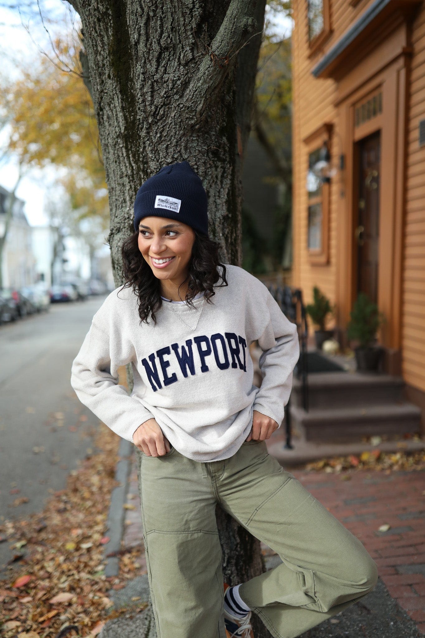 Whalerknits Sweaters Newport Hometown - Knit Sweatshirt Pullover